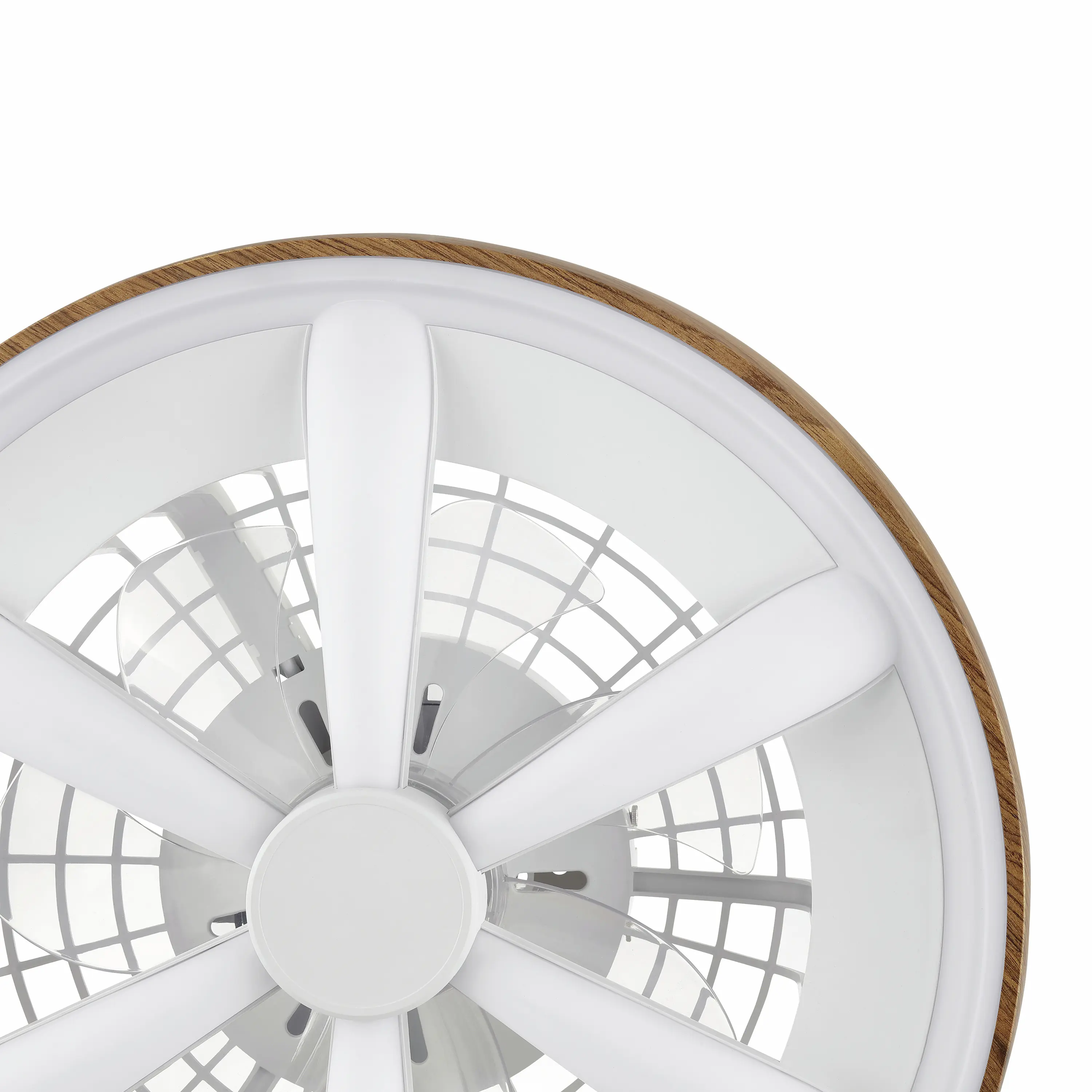 Brilliant LED Deckenleuchte mit Ventilator Gaiano Ø 48 cm 48 W holz/weiß