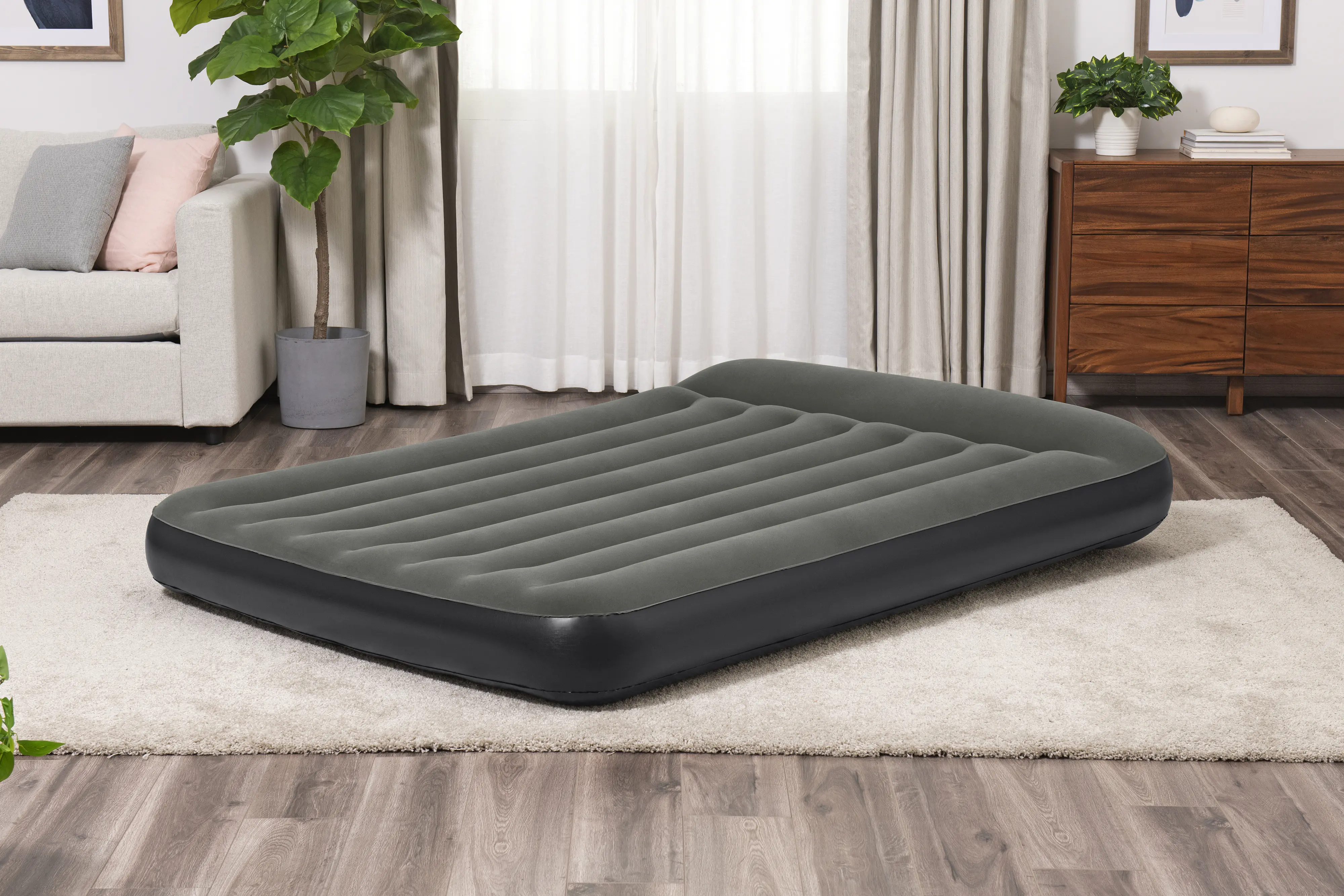 Bestway Luftbett Double dunkelgrau 191 x 137 x 30 cm Bestway Luftbett Double dunkelgrau 191 x 137 x 30 cm
