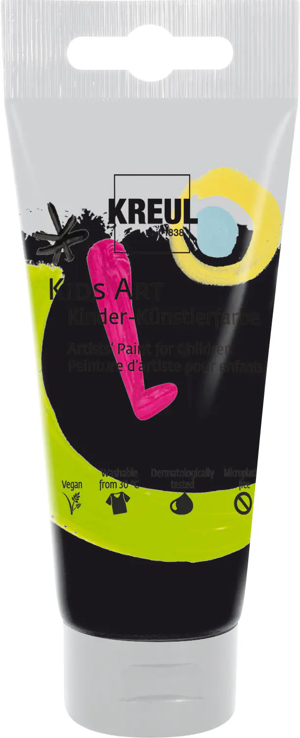 Kreul Kids Art Kinder-Künstlerfarbe schwarz Tube 75 ml