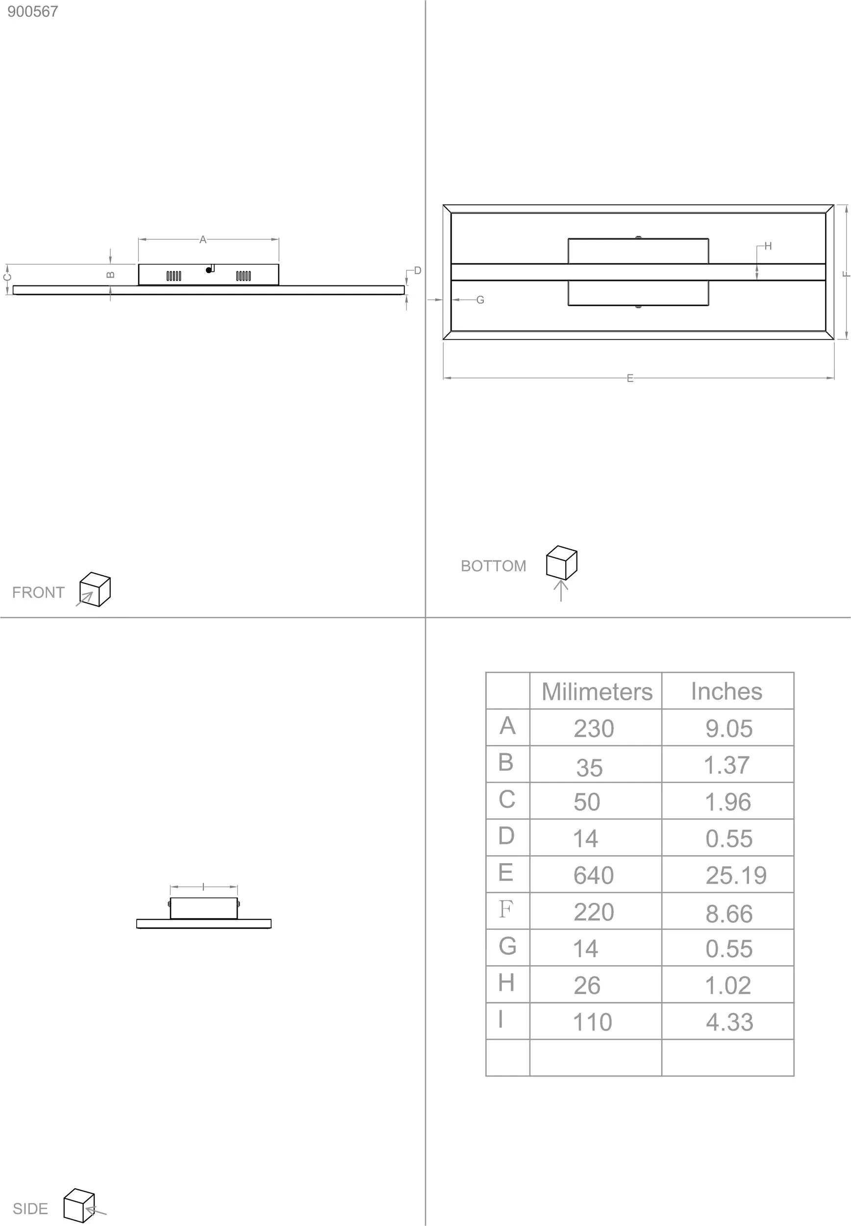Eglo Connect LED Deckenleuchte Calagrano-Z schwarz 64 x 22 cm