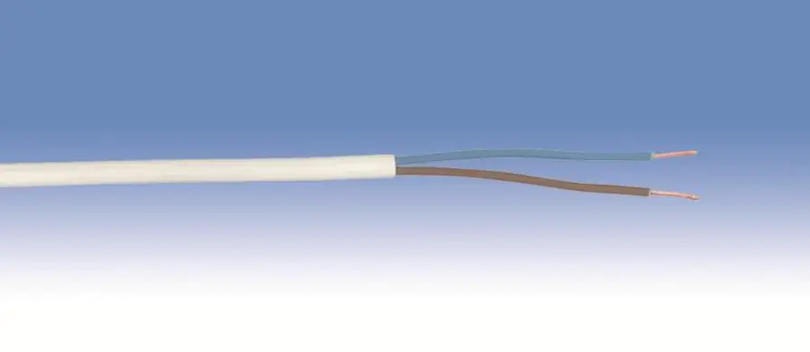 Schlauchleitung H03VV-F 2 x 0,75 - 25 Meter, weiß