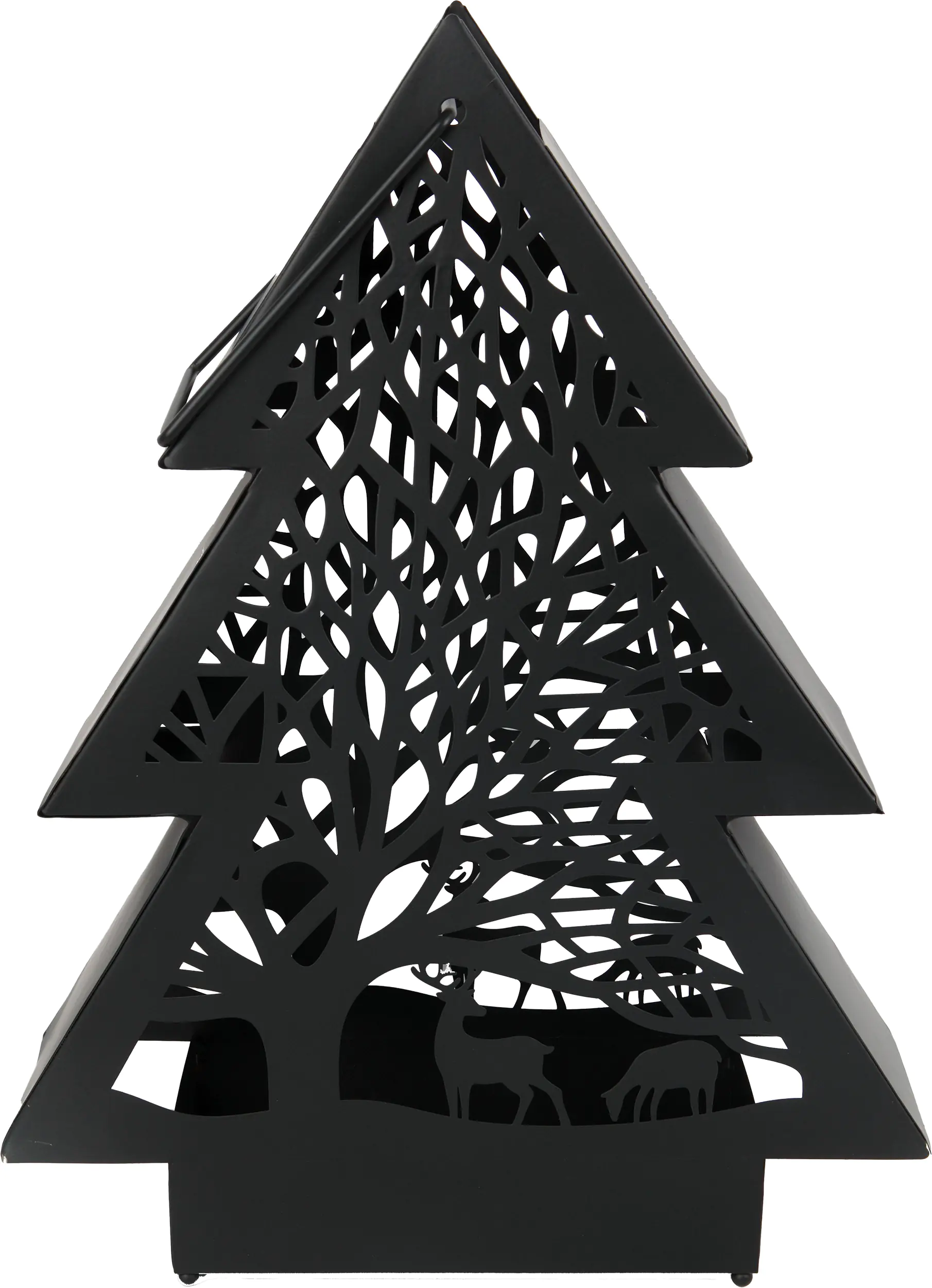 TrendLine Dekobaum Metall Winter 45 x 10 x 35 cm schwarz TrendLine Dekobaum Metall Winter 45 x 10 x 35 cm schwarz