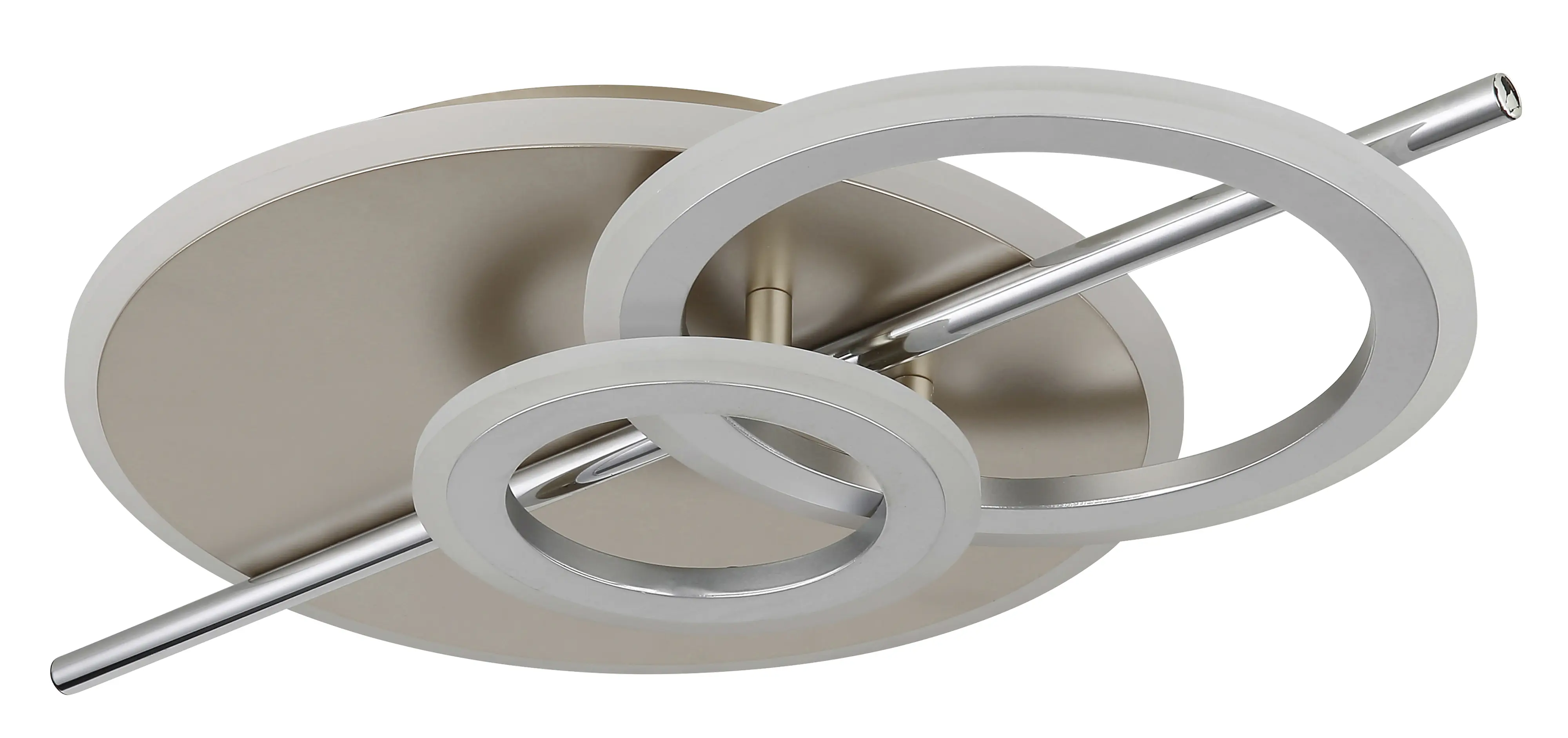 Globo Deckenleuchte Norris 55 x 32 (L x B) champagner matt neutralweiß