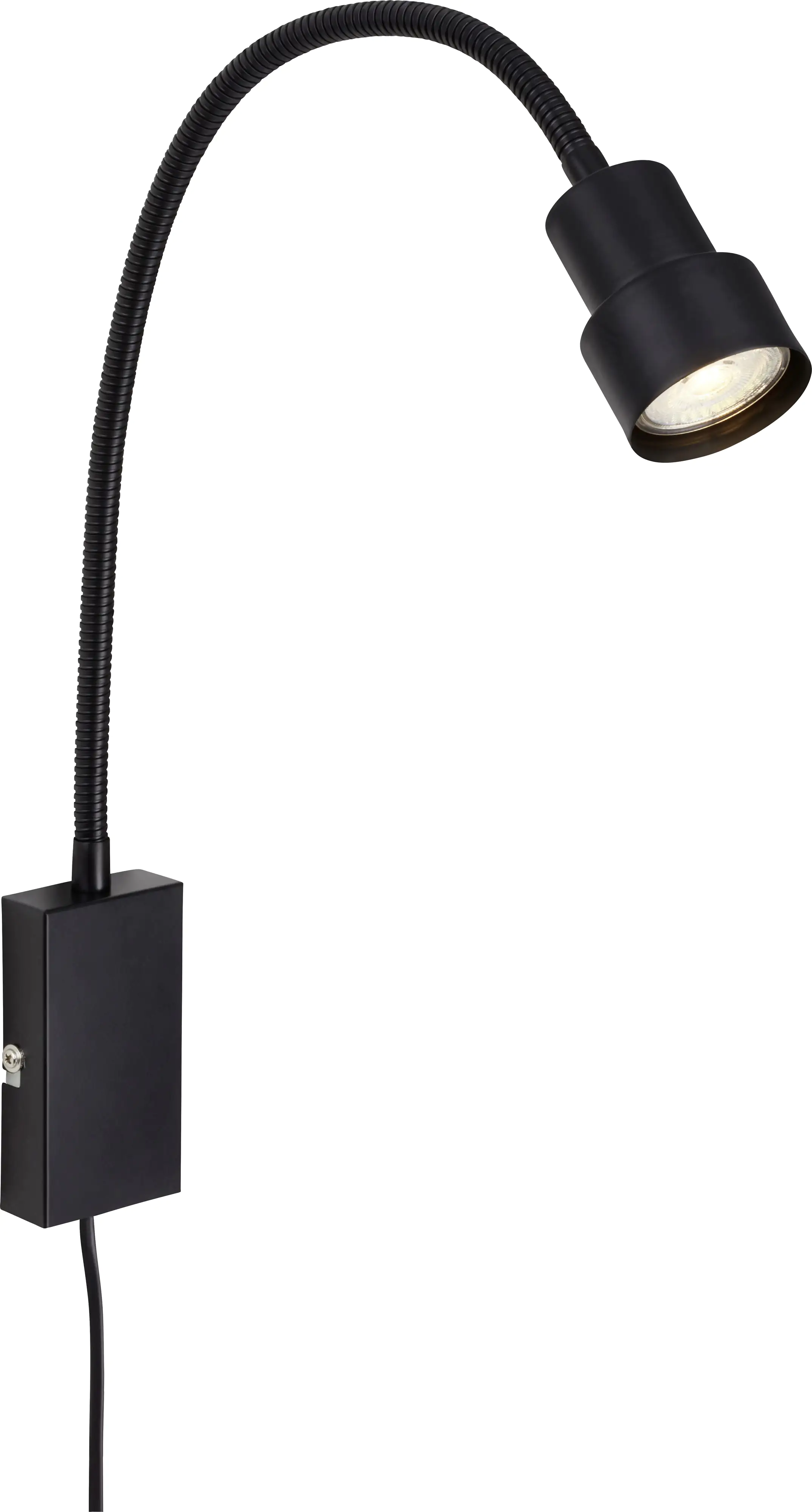 Briloner LED Touch Wandleuchte Tusi schwarz 5W, warmweiß Briloner LED Touch Wandleuchte Tusi schwarz 5W, warmweiß