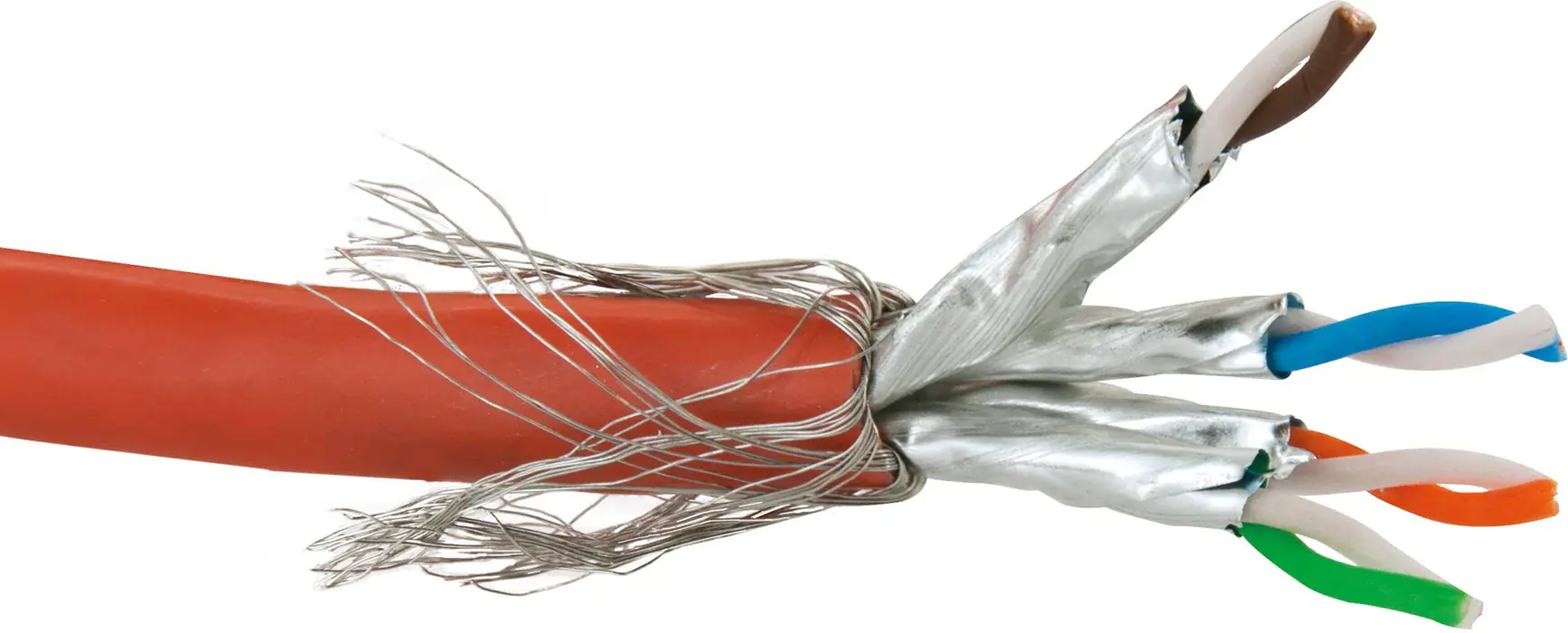 Schwaiger Cat 7 Netzwerkkabel (S/FTP) 50 m rot