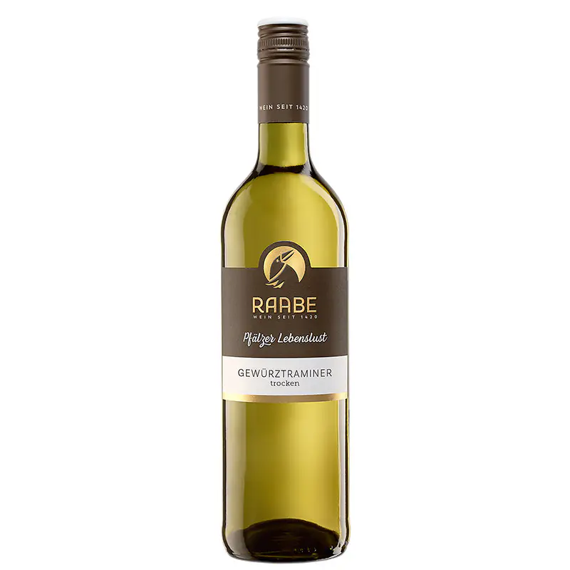 Raabe Weißwein Gewürztraminer vegan trocken Pfälzer Lebenslust 0,75l
