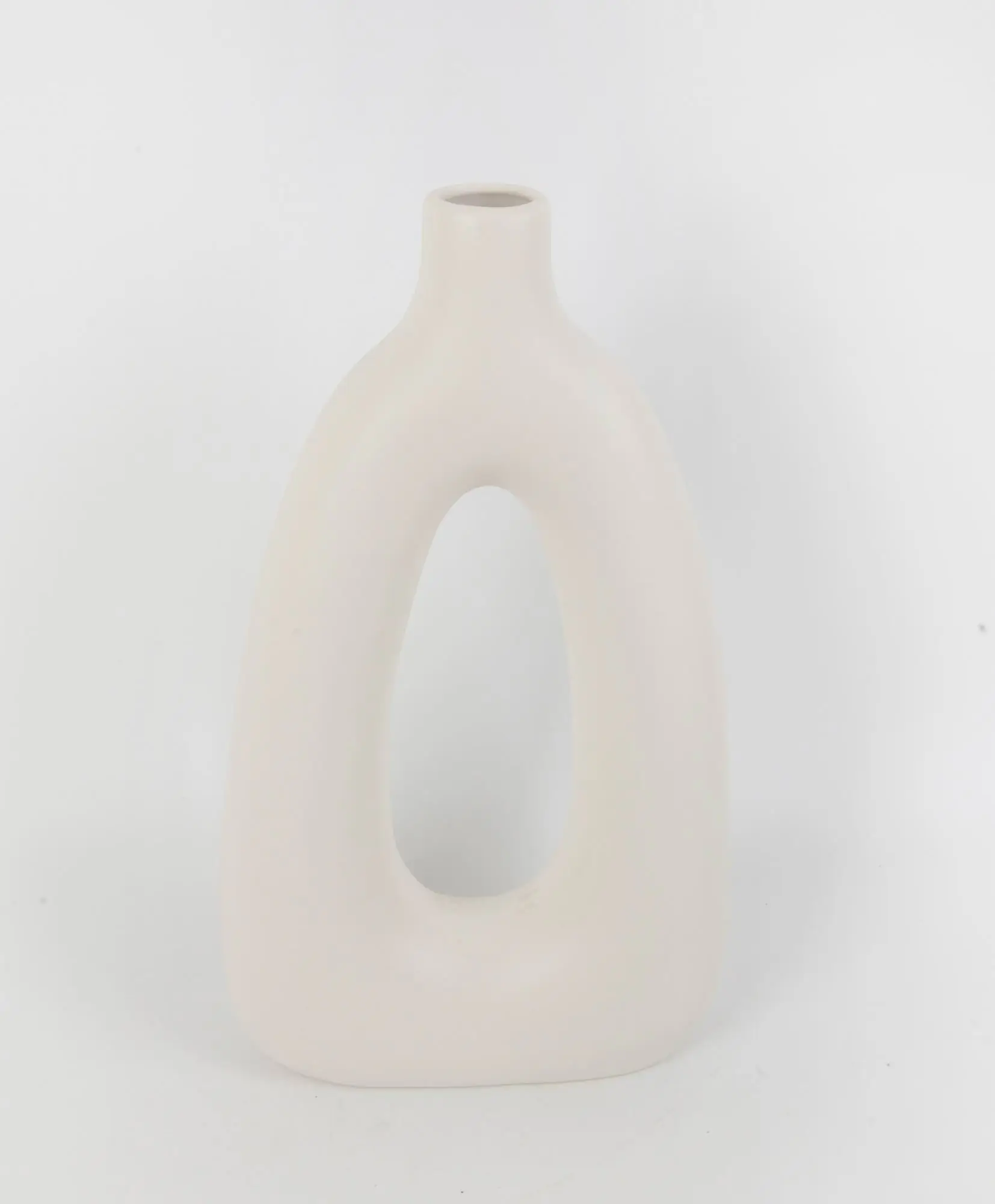 TrendLine Vase Keramik 32 x 18 cm weiß