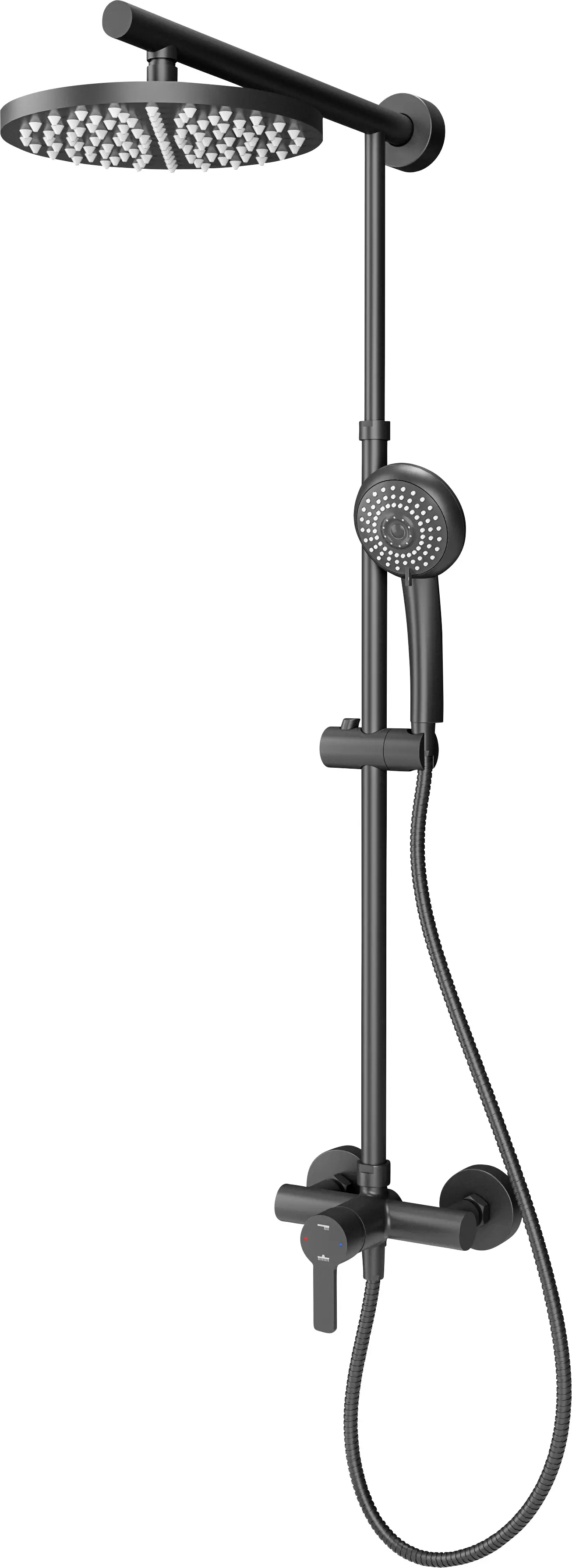 Schulte DuschMaster Rain Classic mit Einhebelmischer rund