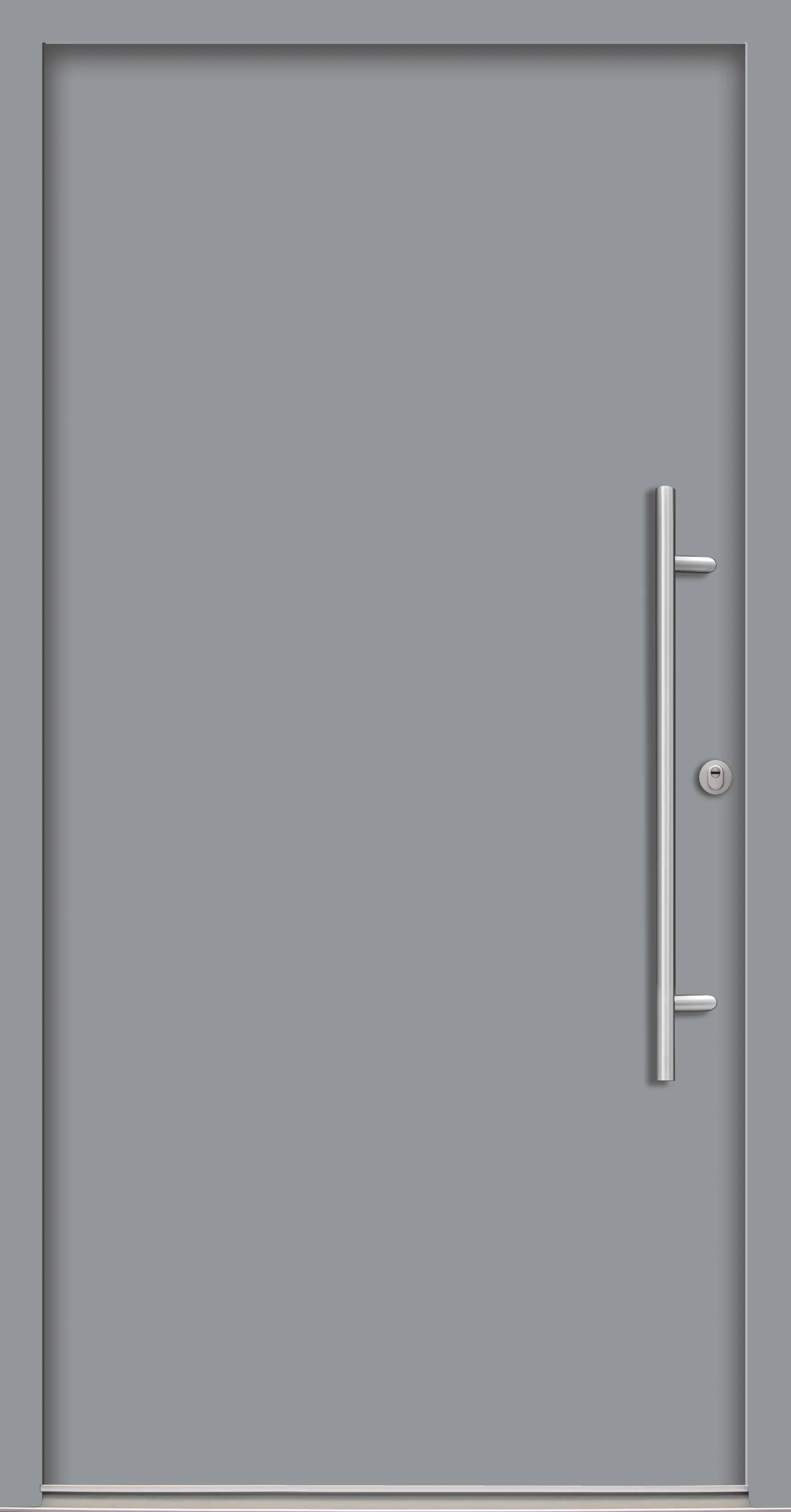 Splendoor Haustür Passivedoor Premium B05 RC2 Grau DIN Rechts 110 x 210 cm