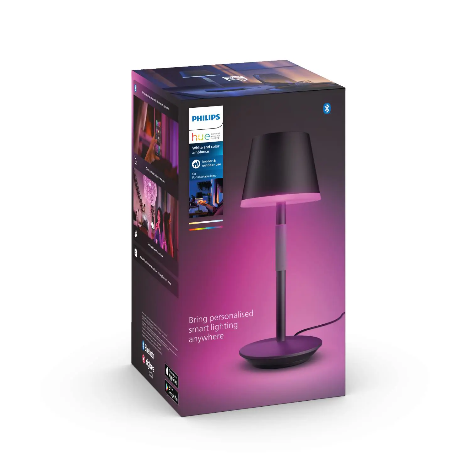 Philips Hue LED Tischleuchte Go 6,2W schwarz