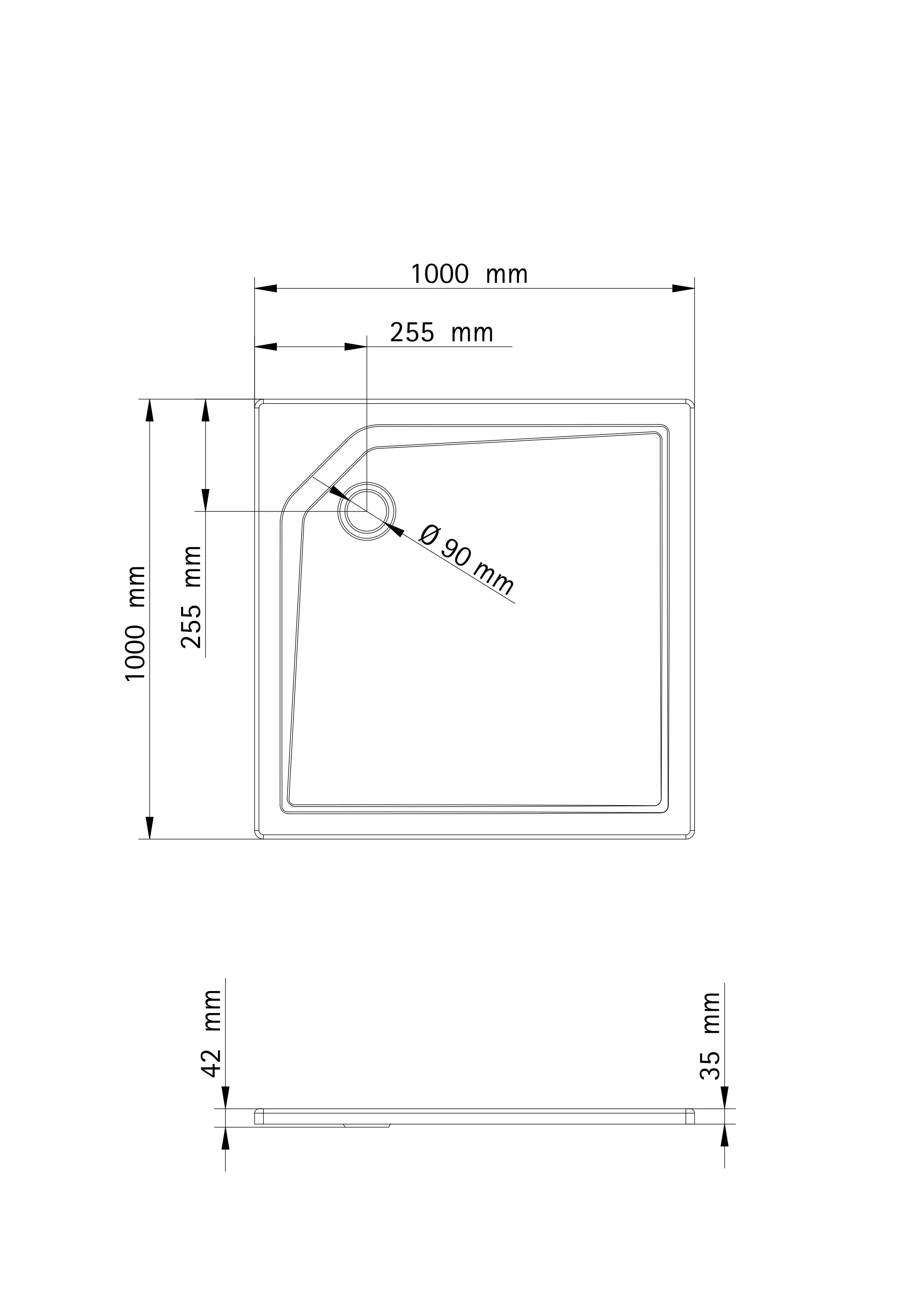 4060991036958_4 Schulte Duschwanne Sanitär-Acryl 100 x 100 cm alpinweiß