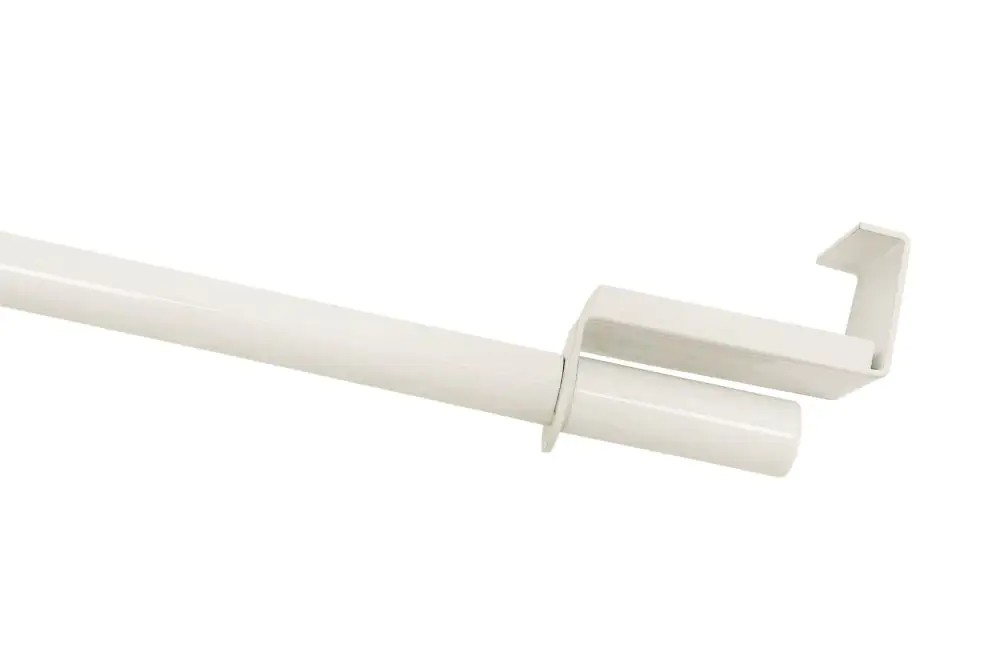 Gardinia Spannvitrage Ø 9 mm, Metall, ausziehbar 60-90 cm, weiß