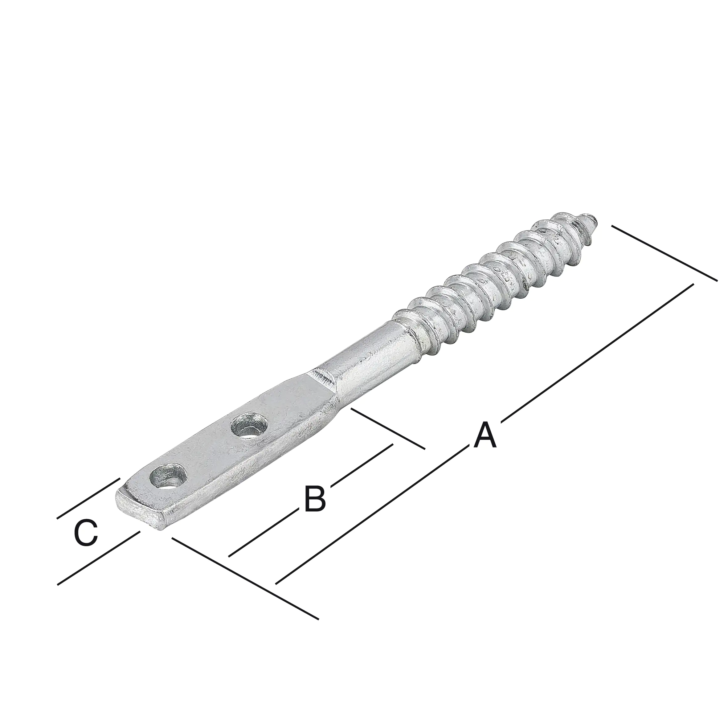 Vormann Flechtzaunbeschläge verzinkt 85 x 45 x 15 mm