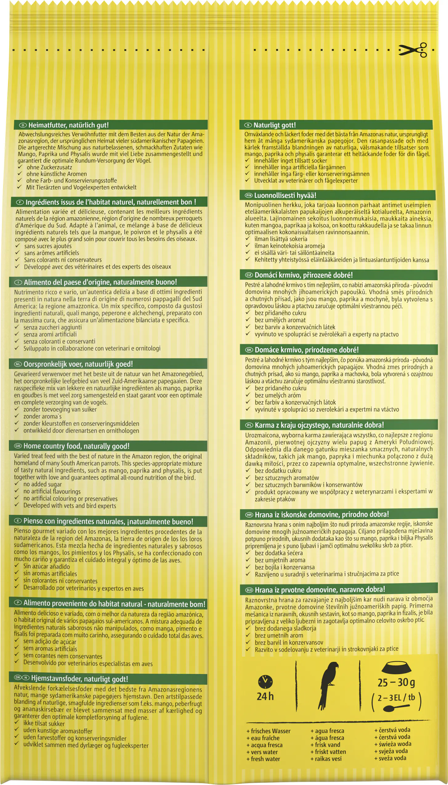 Vitakraft AMAZONIAN südamerik. PA 750 g Vitakraft AMAZONIAN südamerik. PA 750 g