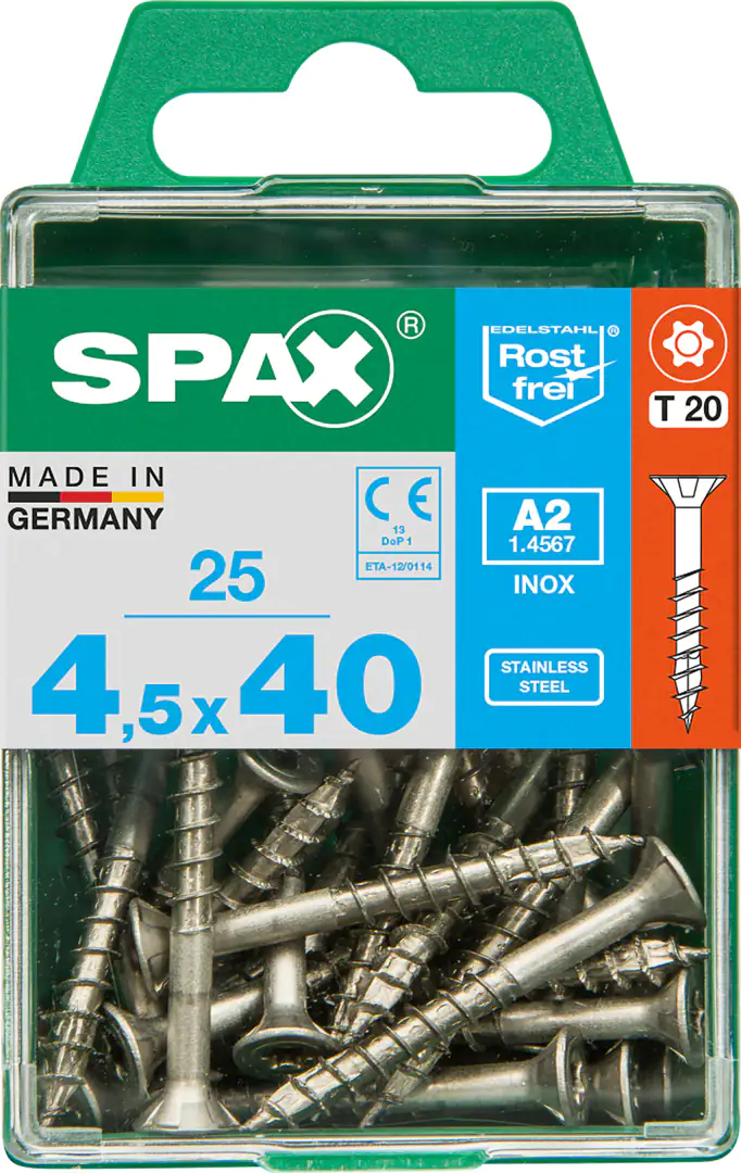 Spax Universalschrauben 4.5 x 40 mm TX 20 - 25 Stk.