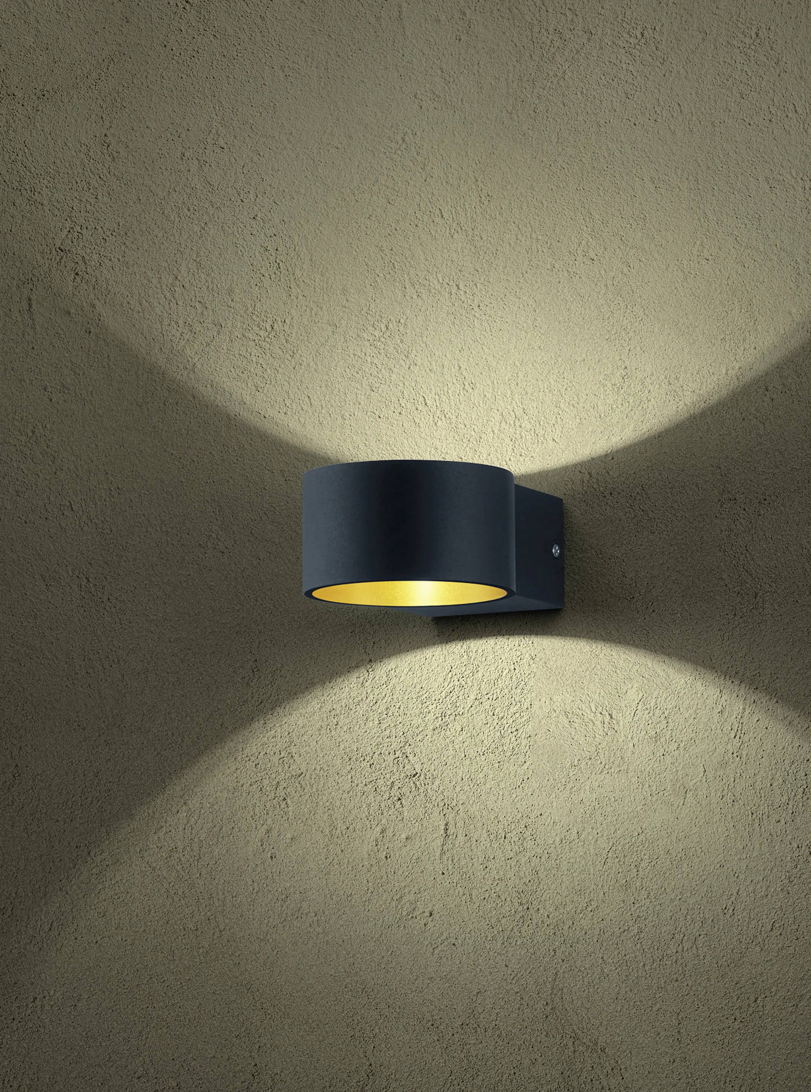 Trio Leuchten LED Wandleuchte LaCapo  4,3W warmweiß schwarz Metall Trio Leuchten LED Wandleuchte LaCapo  4,3W warmweiß schwarz Metall