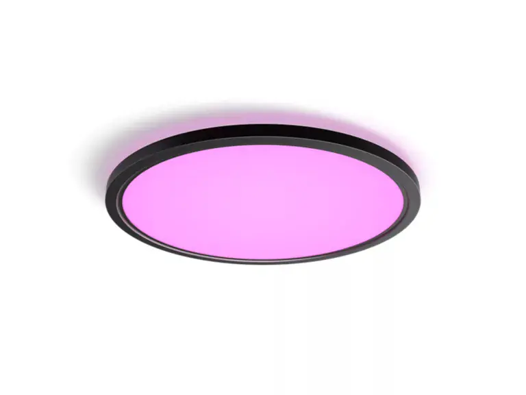 Philips Hue LED Deckenleuchte Tento + Dimmerschalter rund schwarz 55 x 55 cm RGB  Philips Hue LED Deckenleuchte Tento + Dimmerschalter rund schwarz 55 x 55 cm RGB