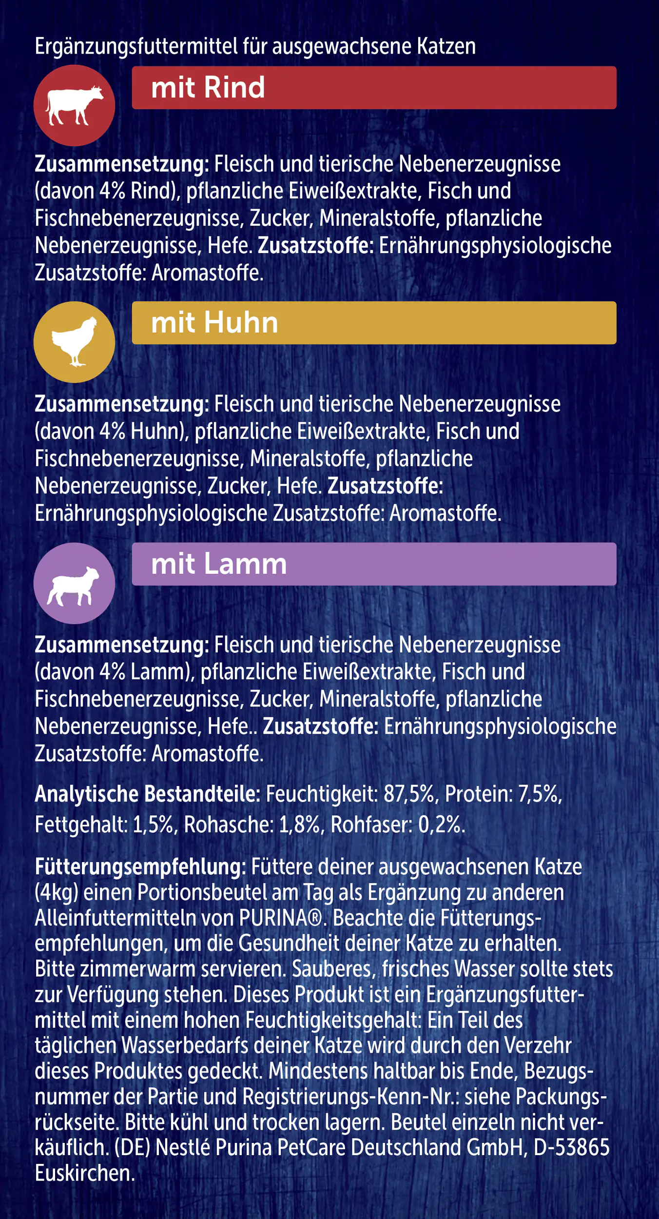 Felix Soup Tender Strips mit Rind, Huhn & Lamm 6 x 48 g