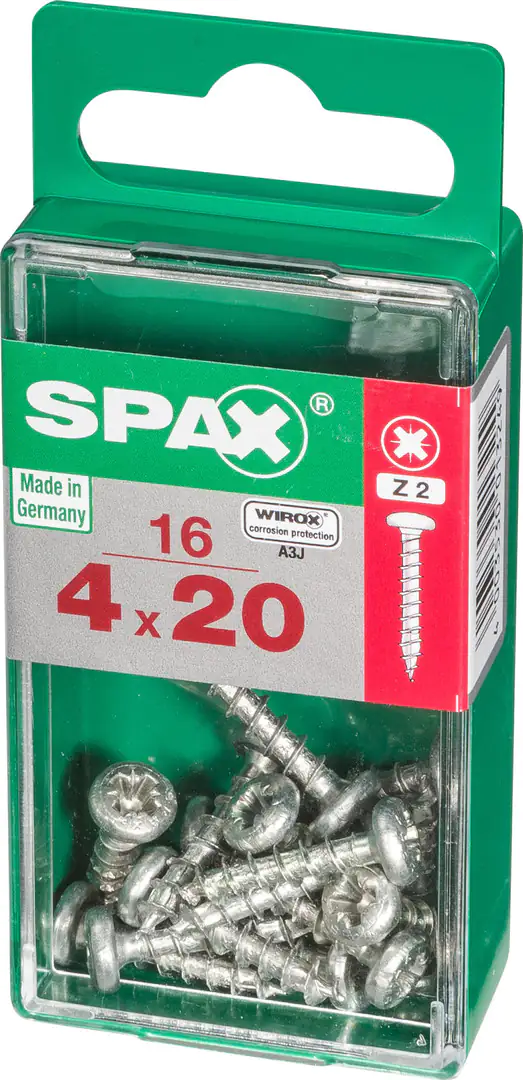 Spax Universalschrauben 4.0 x 20 mm TX 20 - 16 Stk.