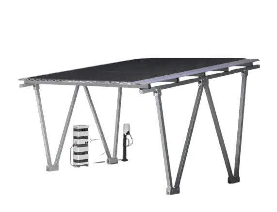 Sunlit Twin Solar Carport 12 Solarmodule, 8,6 kWh Speicher, Wallbox Sunlit Twin Solar Carport 12 Solarmodule, 8,6 kWh Speicher, Wallbox