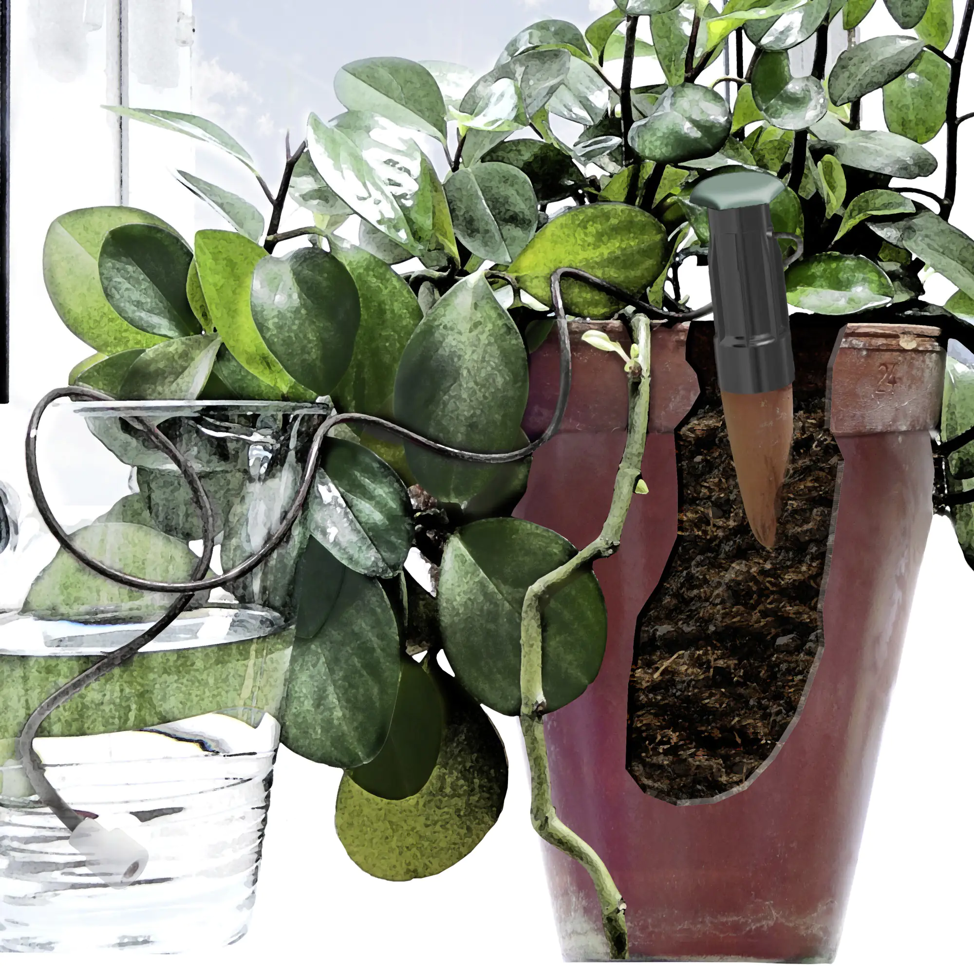 Windhager Automatischer Wasserspender mit Schlauch 3 Stück