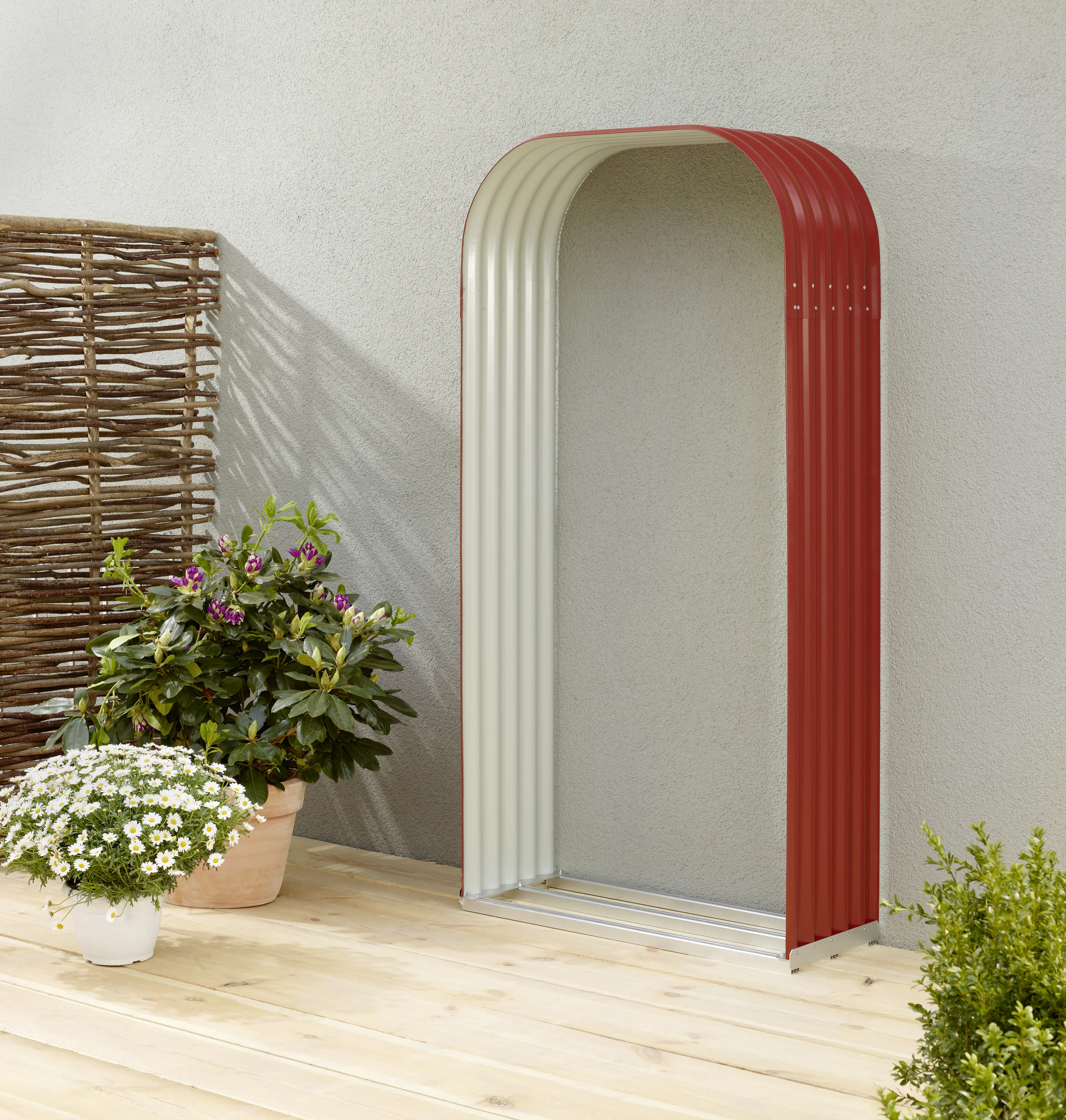 Vitavia Kaminholzregal Lignum 99 x 40 x 200 cm rubin Hochformat