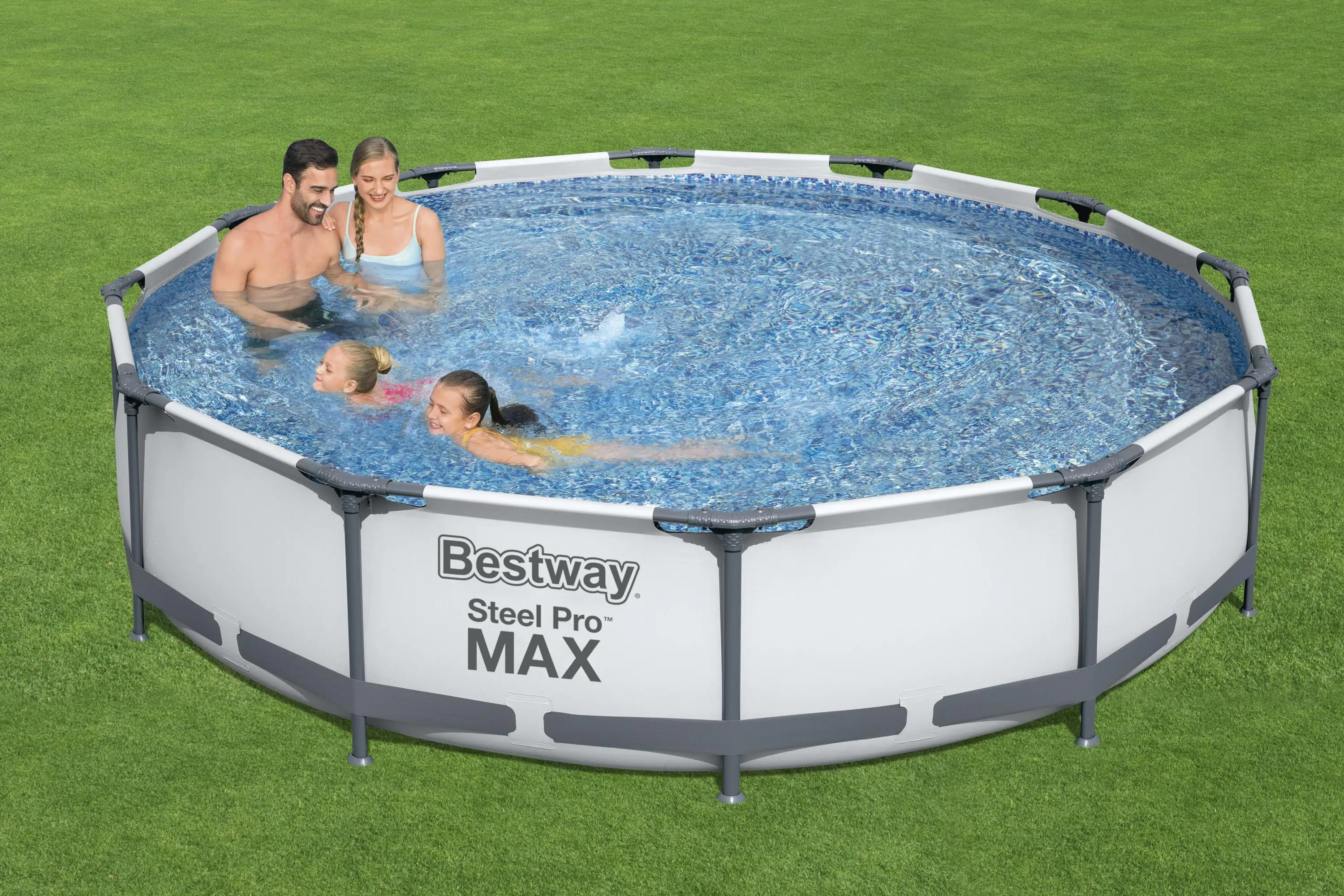 6942138981896_9 Bestway Steel Pro Max Frame Pool-Set Ø 366 x 76 cm, inkl. Filterpumpe