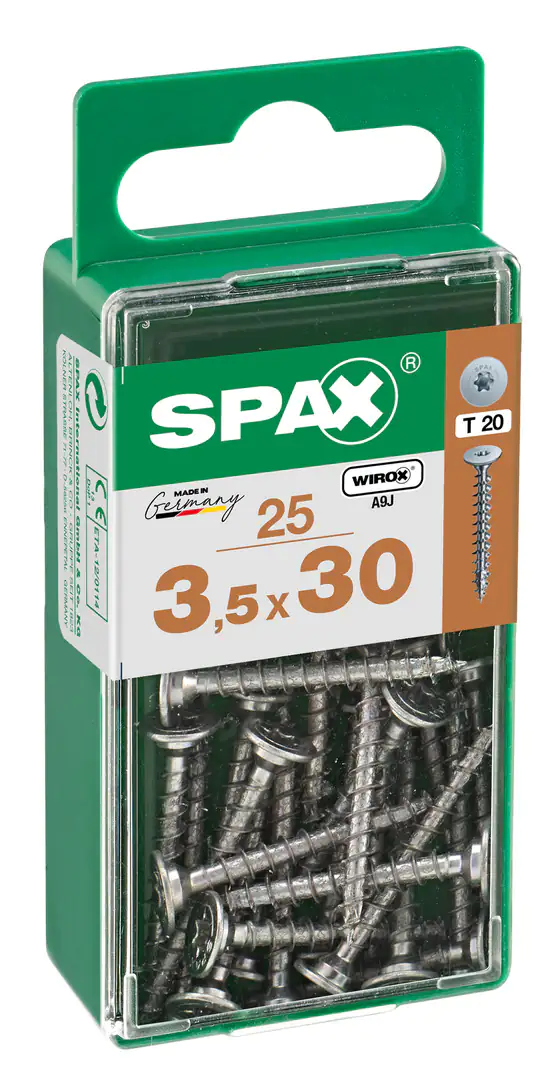 Spax Möbelbauschrauben 3.5 x 30 mm TX 20 - 25 Stk. Spax Möbelbauschrauben 3.5 x 30 mm TX 20 - 25 Stk.
