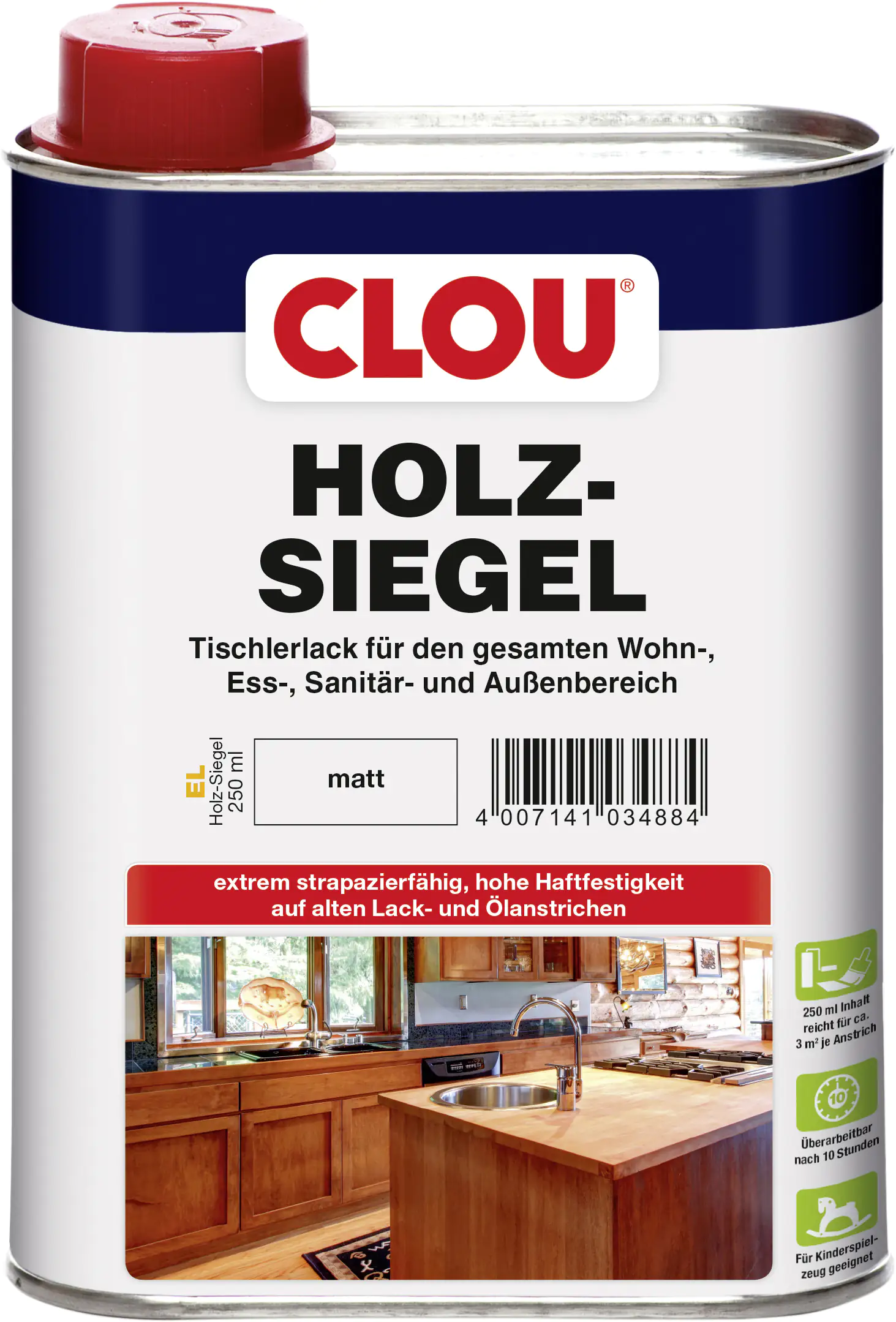 4007141034884 Clou Holz Siegel 250 ml matt