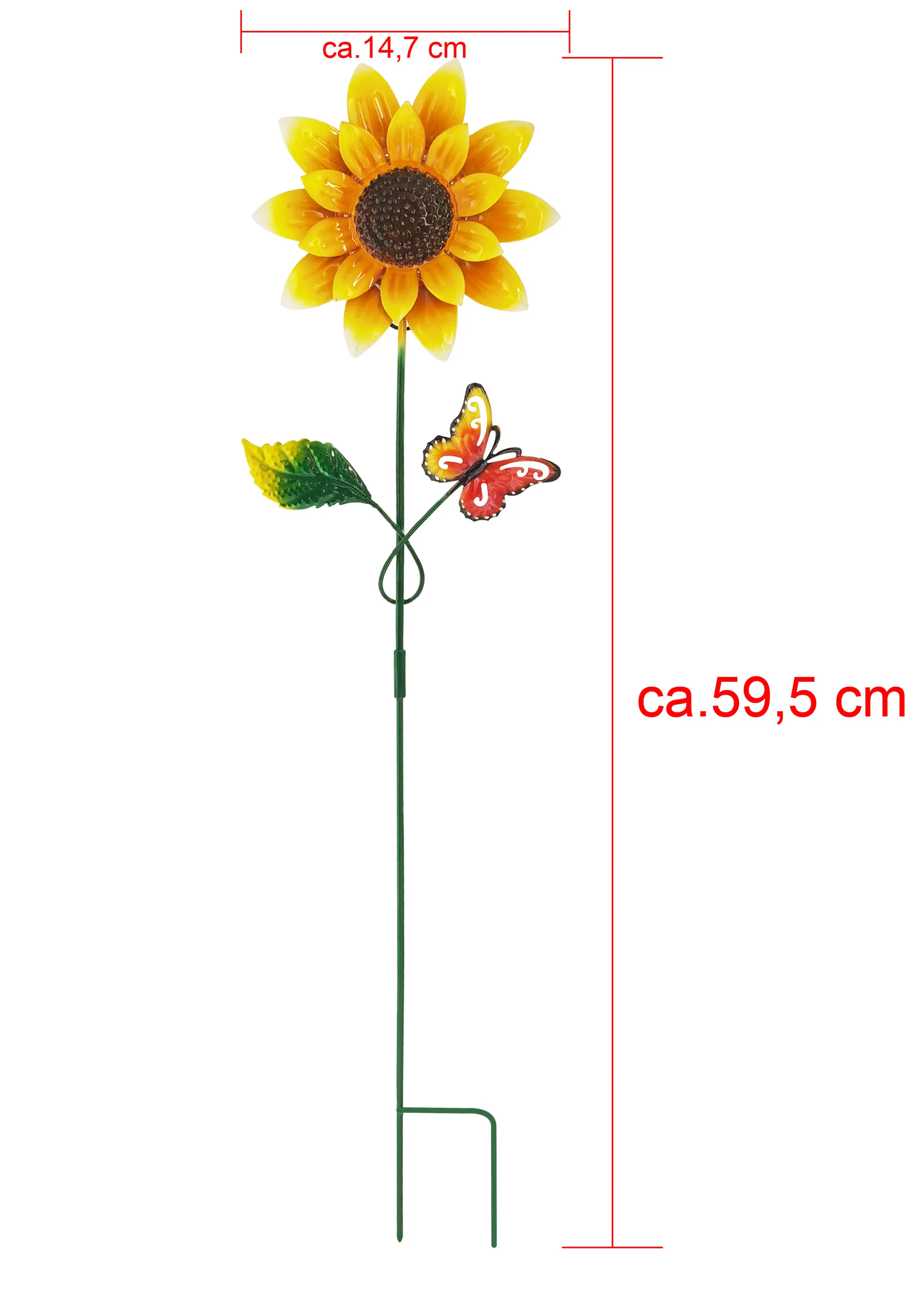 Dapo LED Solarstecker Sonnenblume warmweiß