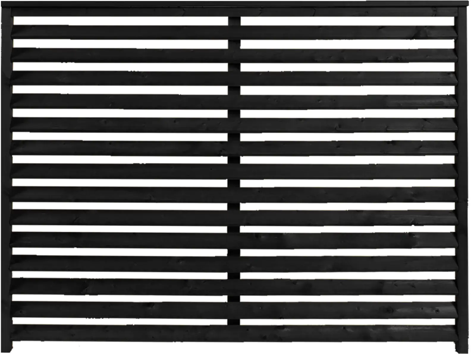 Plus Zaun Koyto 160 x 120 cm RAL 9005 Schwarz