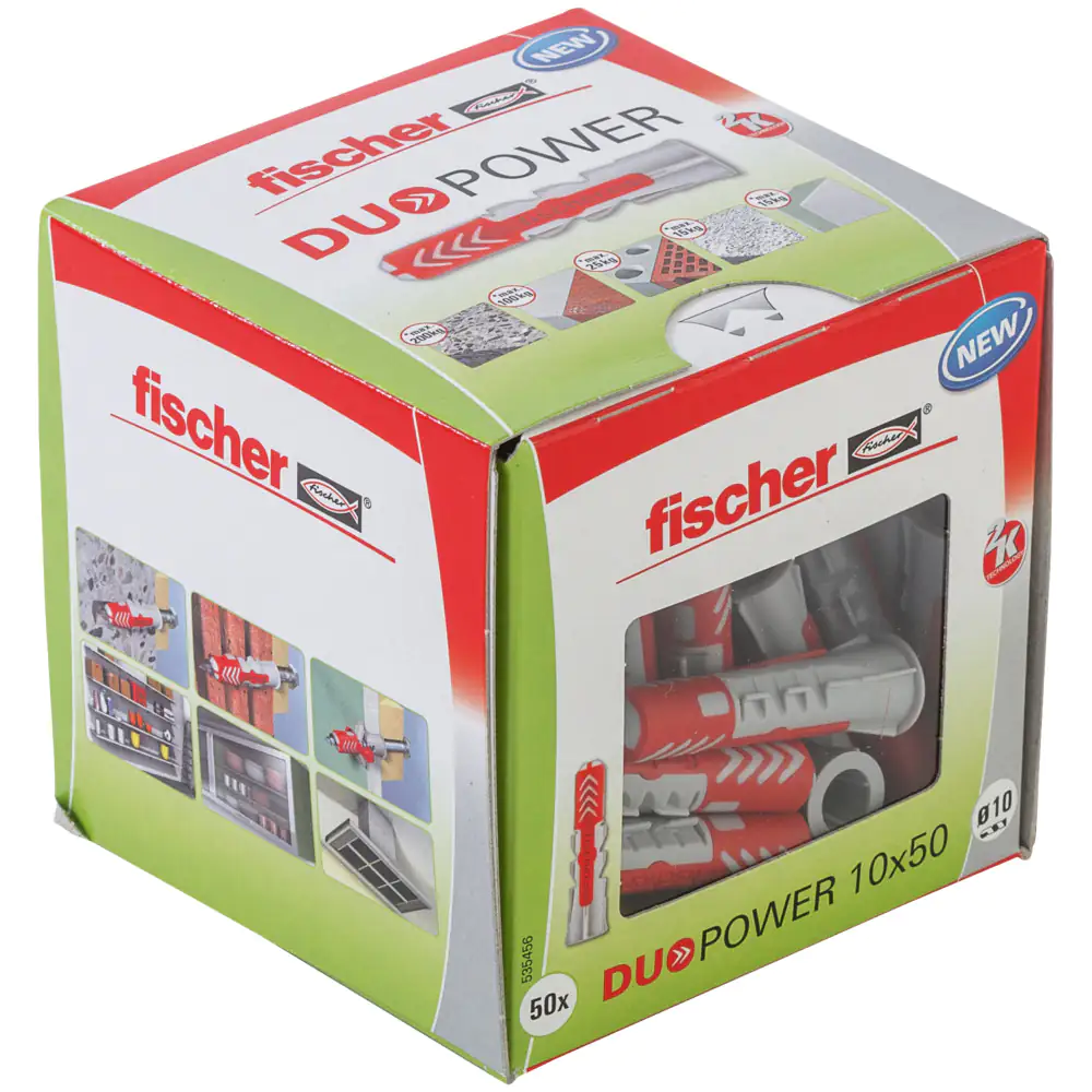 Fischer Dübel Duopower 10.0 x 50 mm - 50 Stück Fischer Dübel Duopower 10.0 x 50 mm - 50 Stück