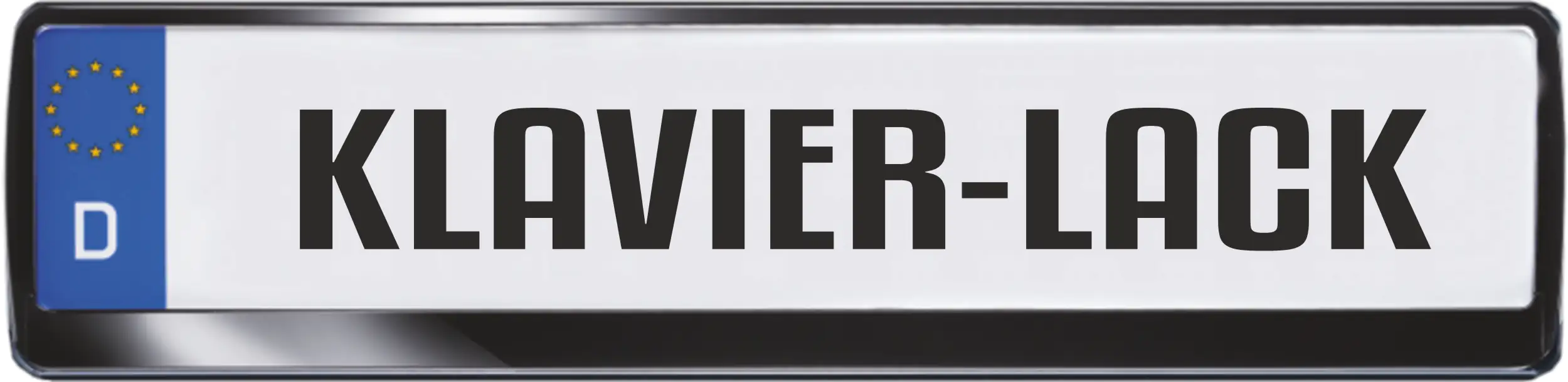 4002341289881 Hermann Schütz Kennzeichenrahmen Standard in edlem Klavierlack-Finish