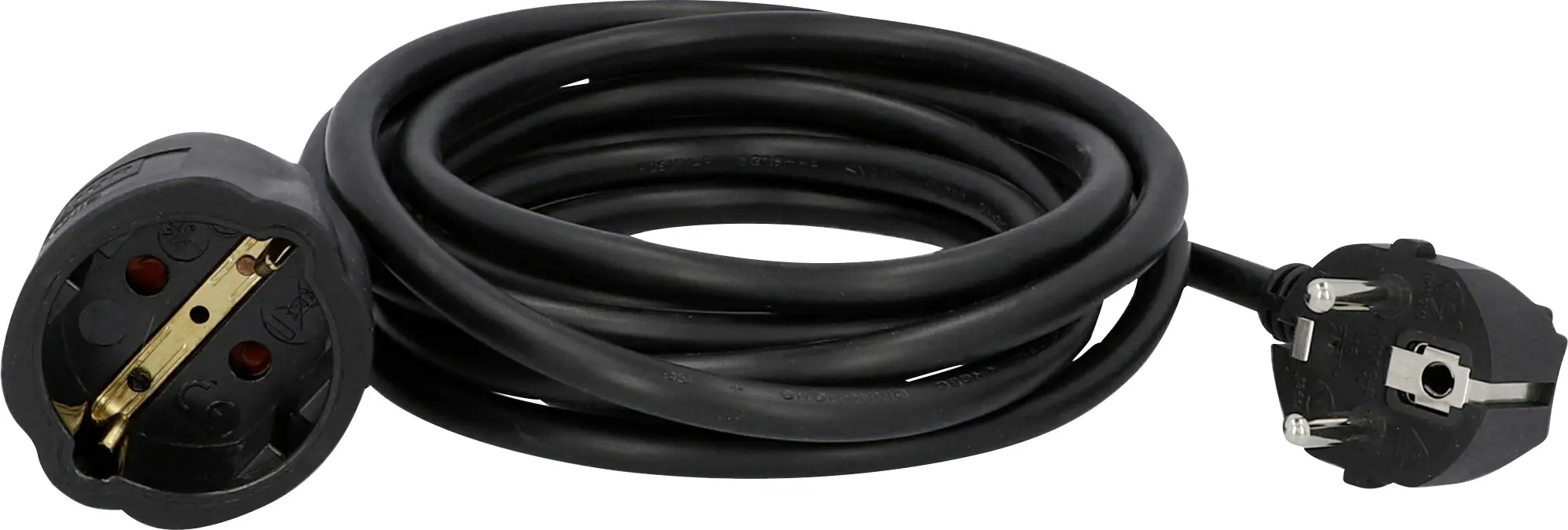 Unitec Verlängerungskabel Innen 3 Meter H05VV-F3G1,5, schwarz Unitec Verlängerungskabel Innen 3 Meter H05VV-F3G1,5, schwarz