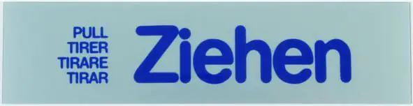 Conacord Klebeschild "Ziehen" Conacord Klebeschild "Ziehen"