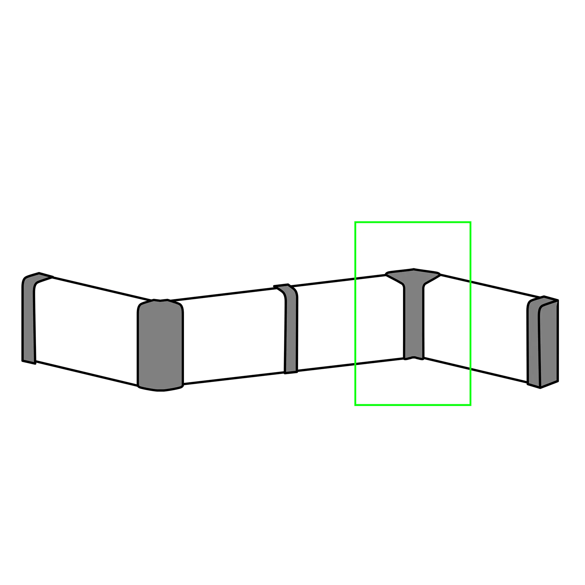 Neuhofer Inneneck für Fußleiste ahorn