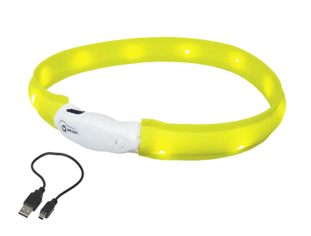 Nobby LED Leuchthalsband Visible breit gelb Nobby LED Leuchthalsband Visible breit gelb