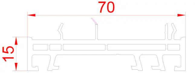 Meeth Verbreiterungsprofil 15 mm Länge 2,2 m weiß Meeth Verbreiterungsprofil 15 mm Länge 2,2 m weiß