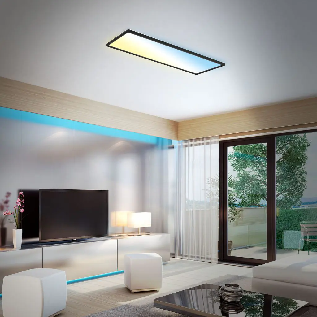 Briloner LED Panel Slim 58 cm, schwarz, utraflach CCT