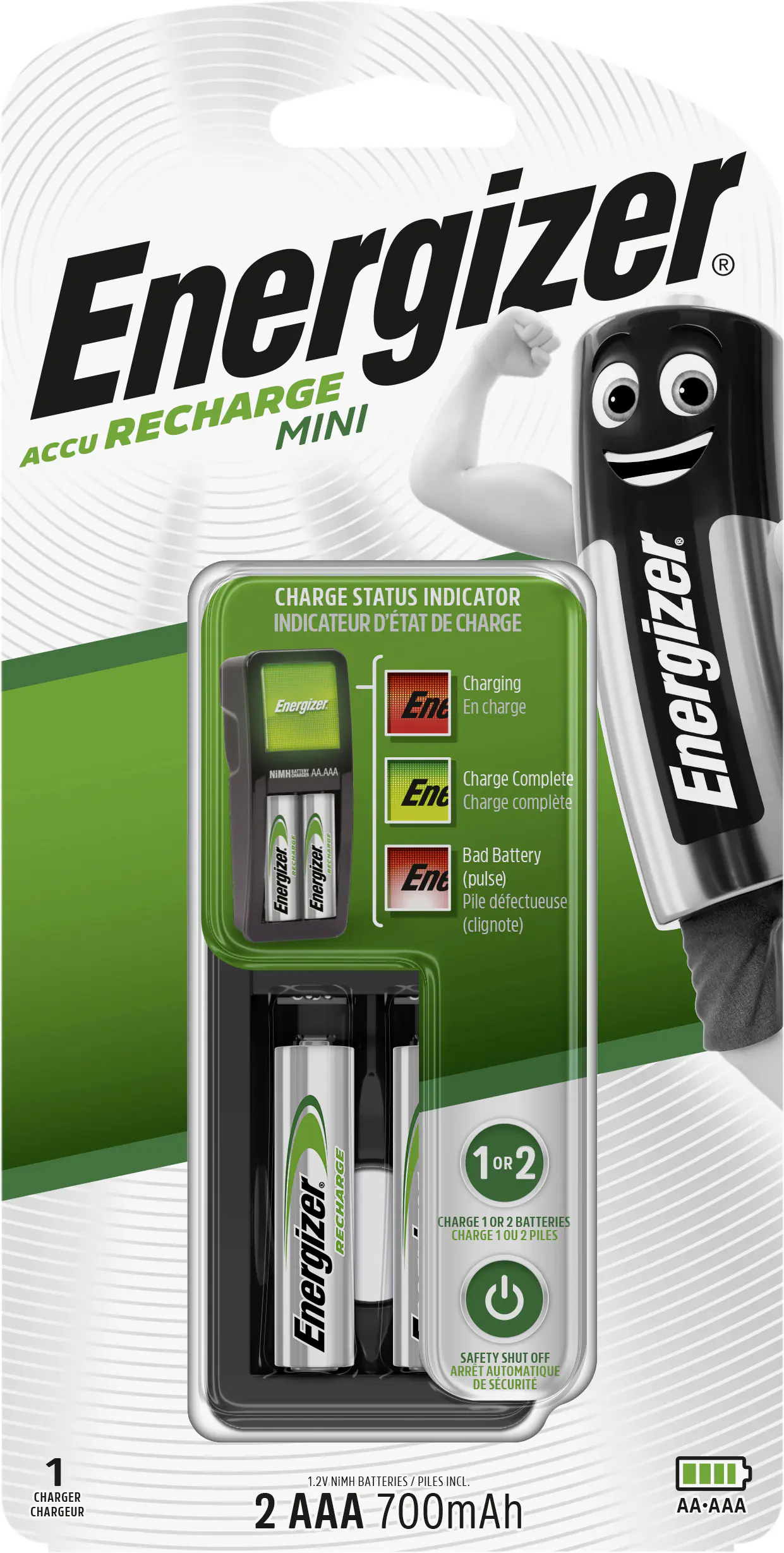 Energizer Mini Charger inkl. 2-Micro AAA