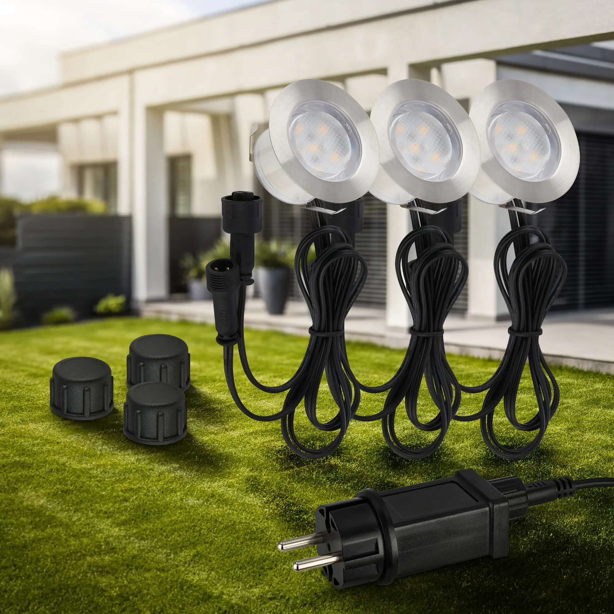 Briloner LED Außen-Bodenstrahler Padouk Connect to Shine 3er Starterset 3x1W warmweiß Briloner LED Außen-Bodenstrahler Padouk Connect to Shine 3er Starterset 3x1W warmweiß
