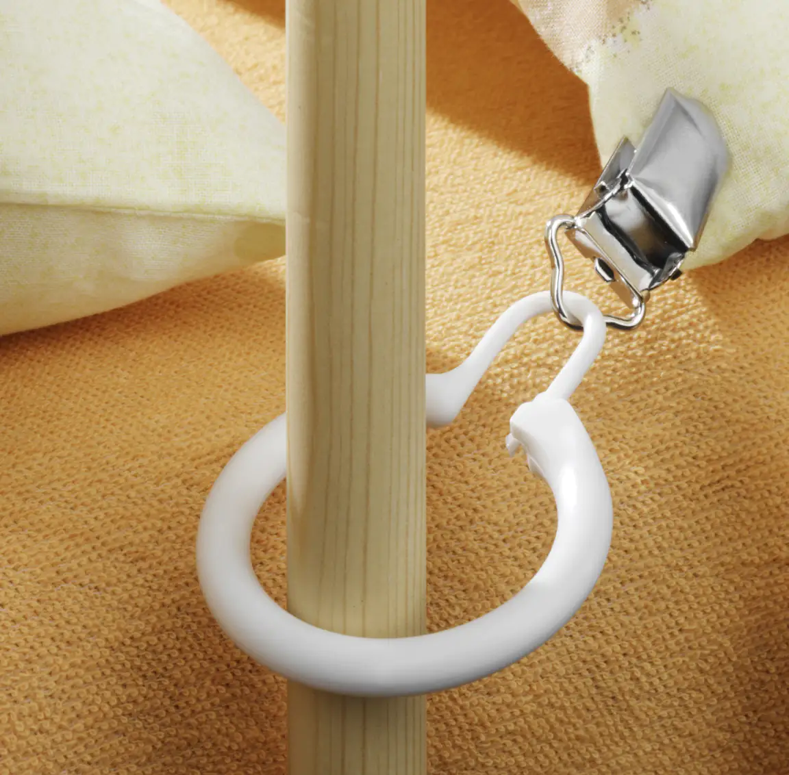 Reer Bettdeckenhalter weiß, 4 Stück