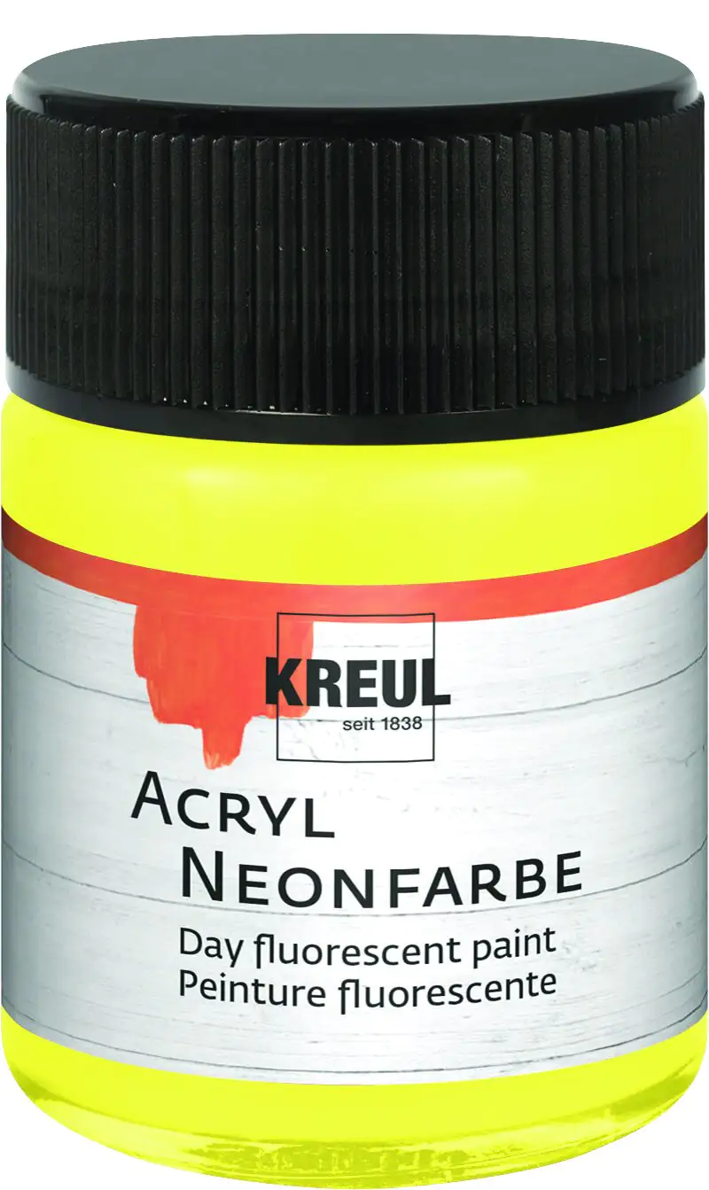 Kreul Acryl Neonfarbe neongelb 50 ml