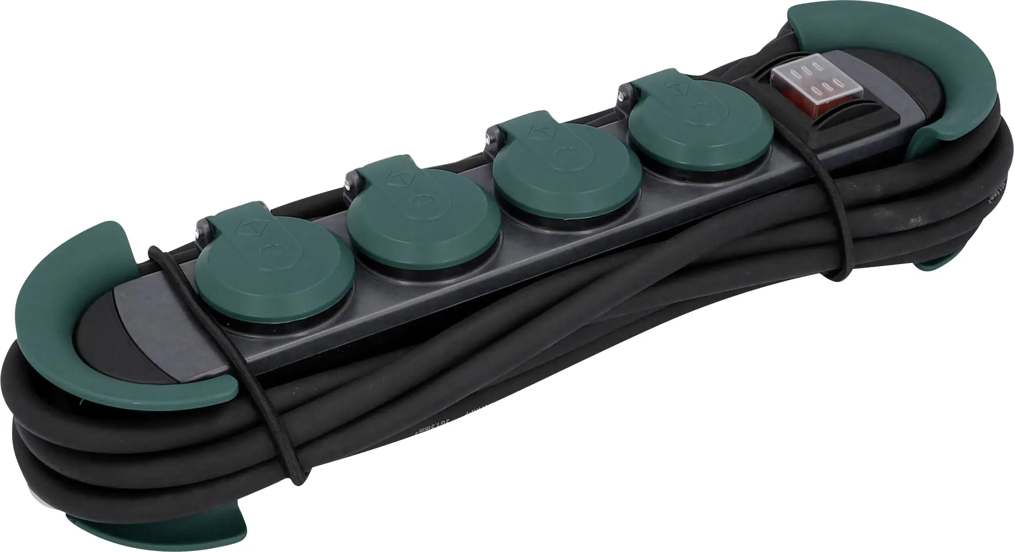 Unitec Steckdosenleiste 4-fach 3m für Außen, mit Schalter, schwarz Unitec Steckdosenleiste 4-fach 3m für Außen, mit Schalter, schwarz