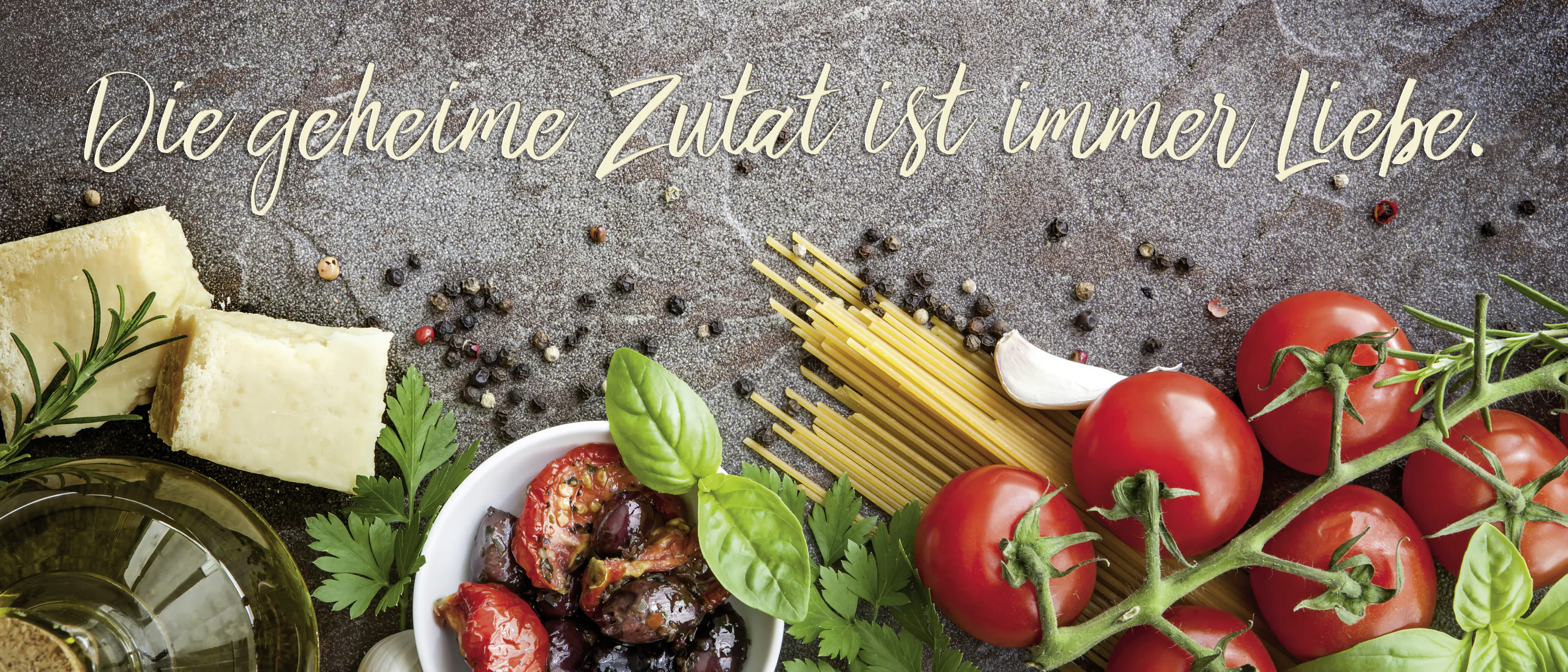 Keilrahmenbild Die geheime Zutat 30 x 70 cm