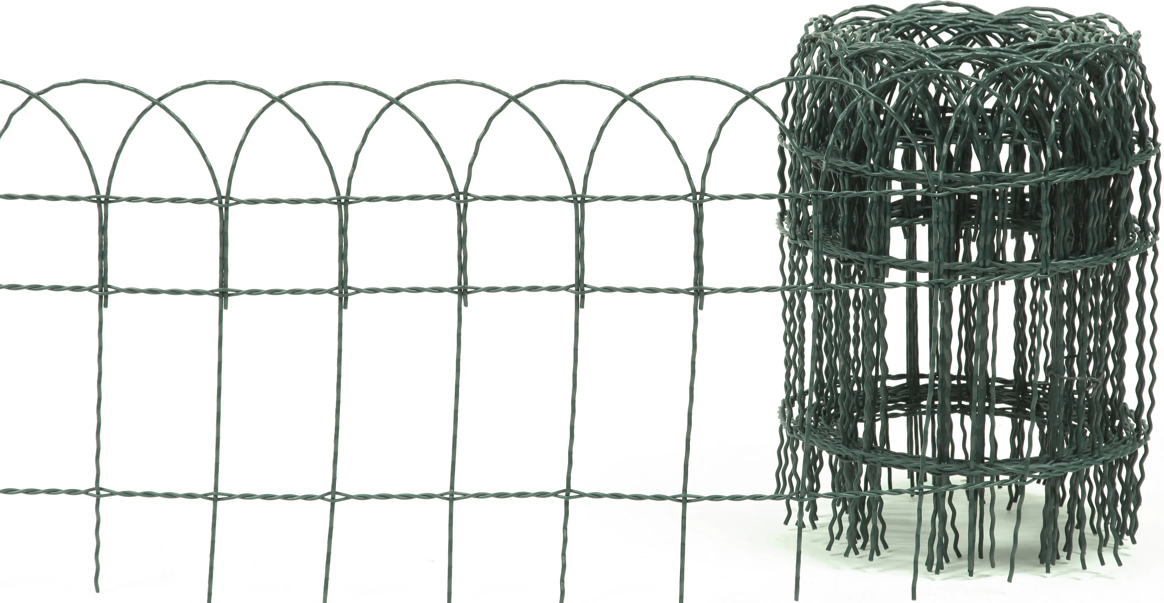 Floraworld Knotengeflecht-Zaun 10 m x 40 cm moosgrün