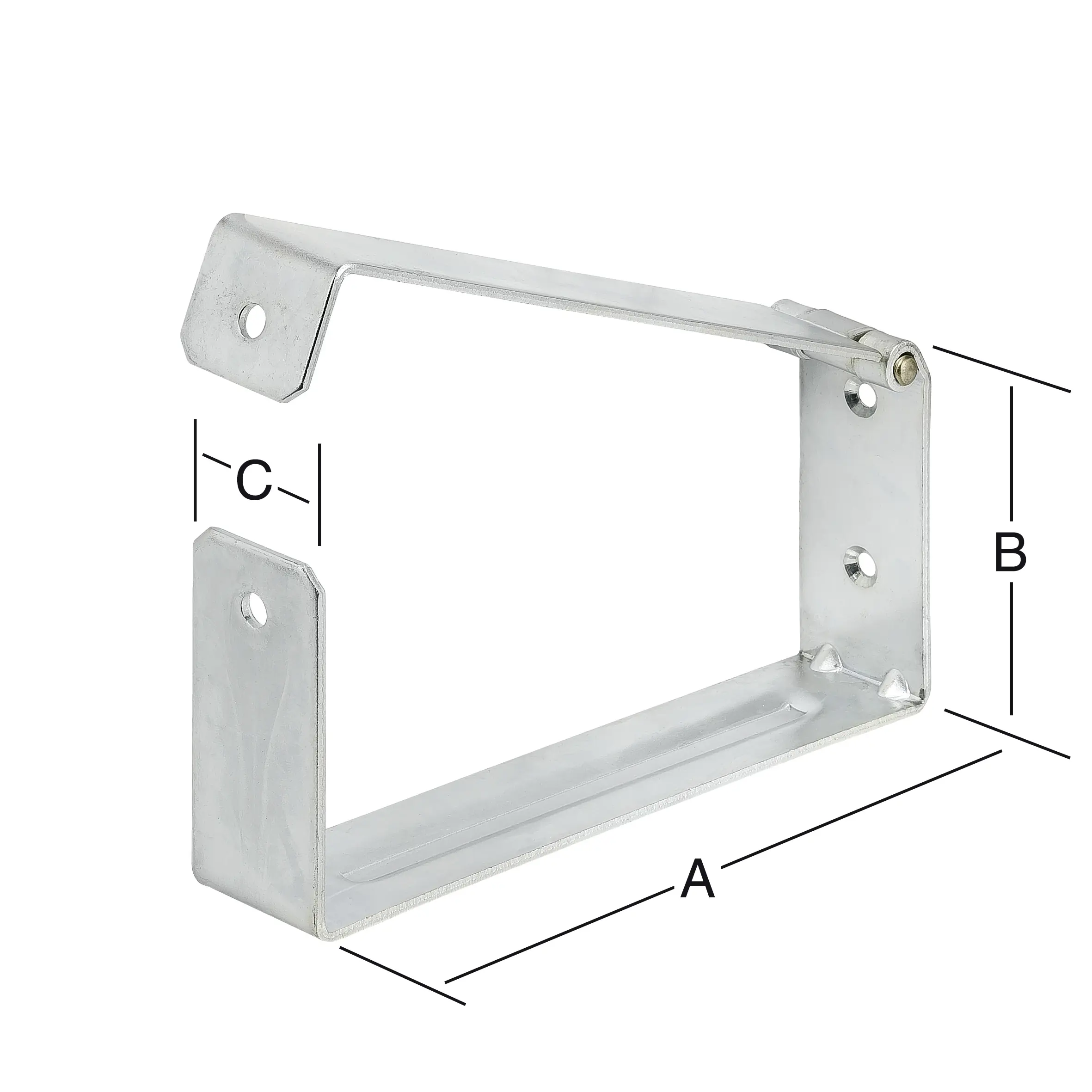 Vormann Leiter- und Gerätehalter 200 x 90 x 40 mm, verzinkt