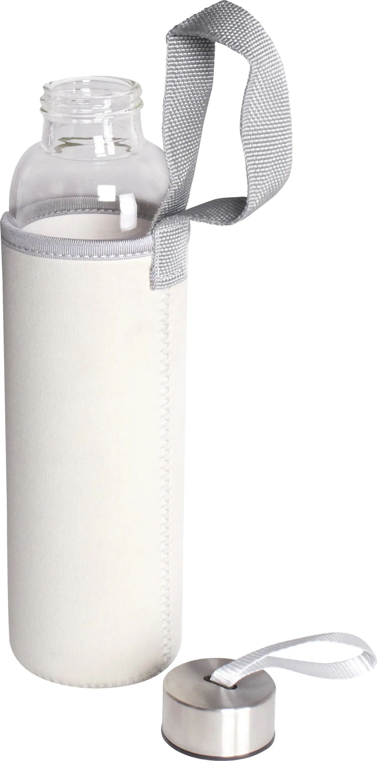 Thermo Rex Glastrinkflasche 500 ml grau