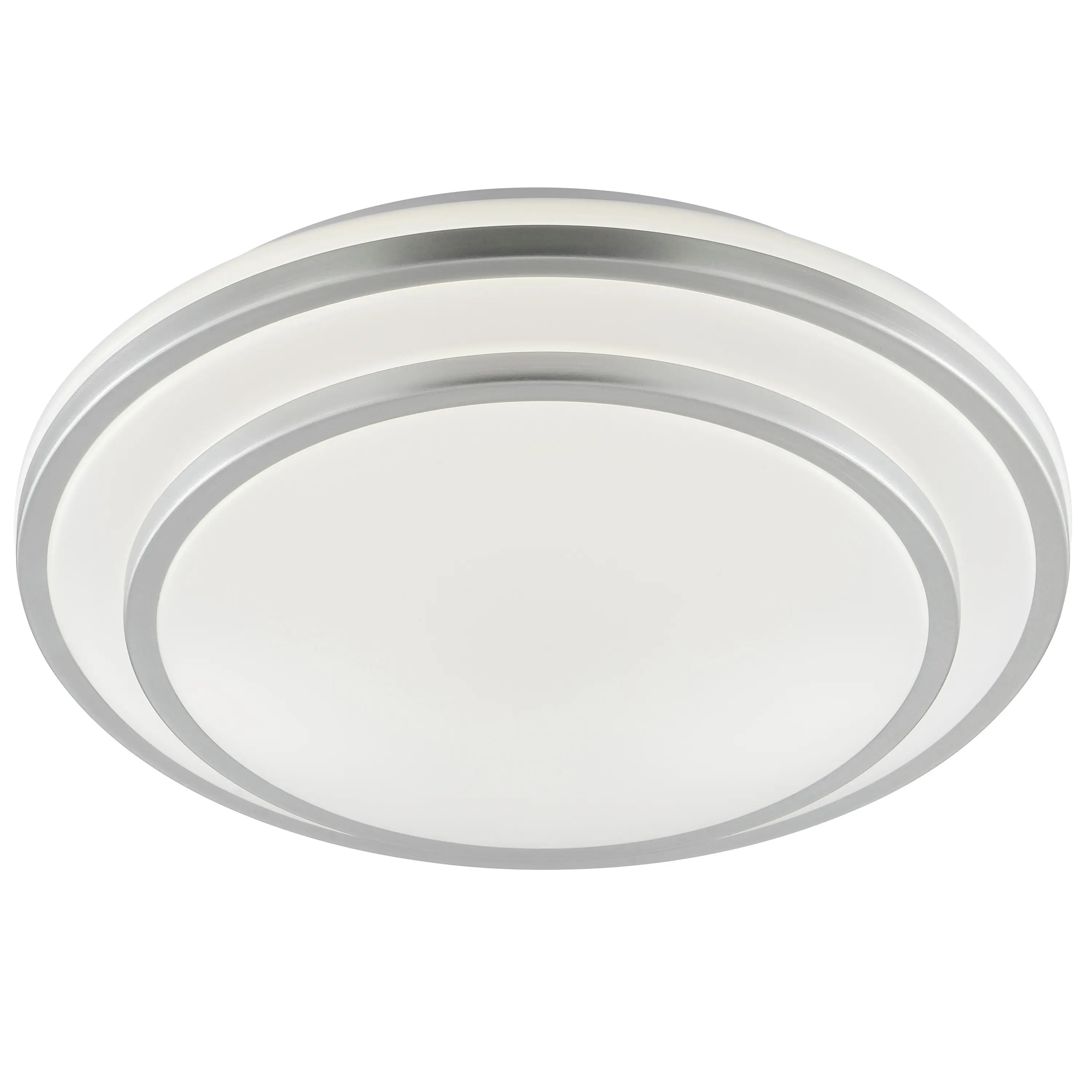 Brilliant LED Deckenleuchte Luciano Ø 29,5 x 6,5 cm neutralweiß aluminium weiß