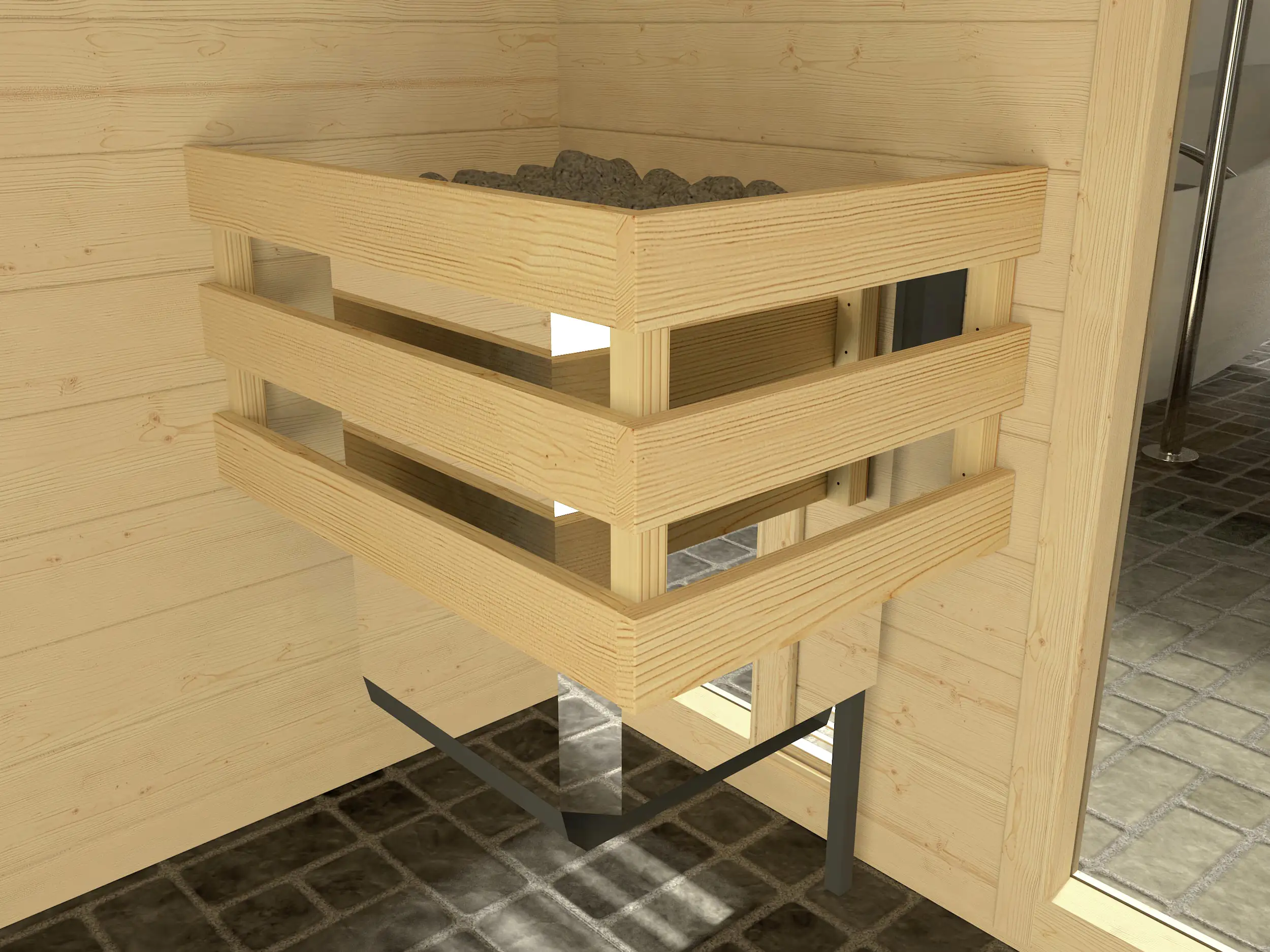 weka Saunahaus MIKKELI Sparset 7,5 kW BioS natur weka Saunahaus MIKKELI Sparset 7,5 kW BioS natur